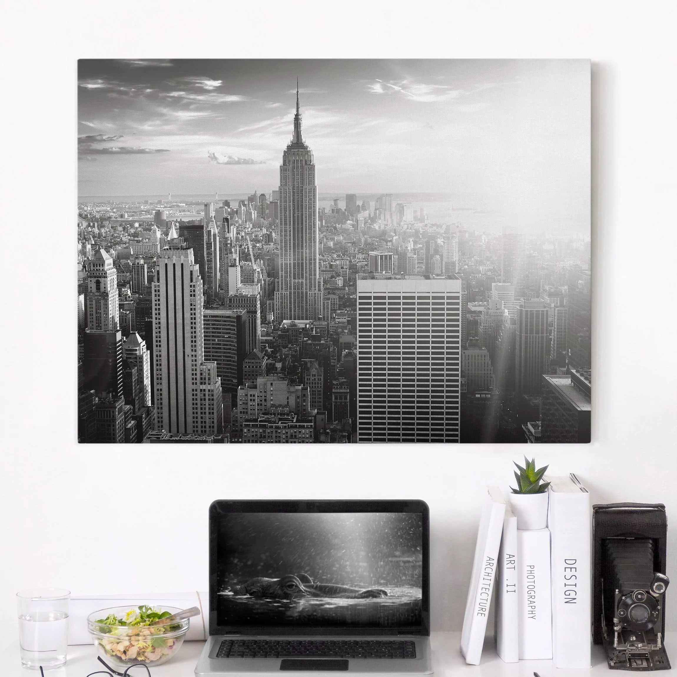 Leinwandbild New York - Querformat Manhattan Skyline günstig online kaufen
