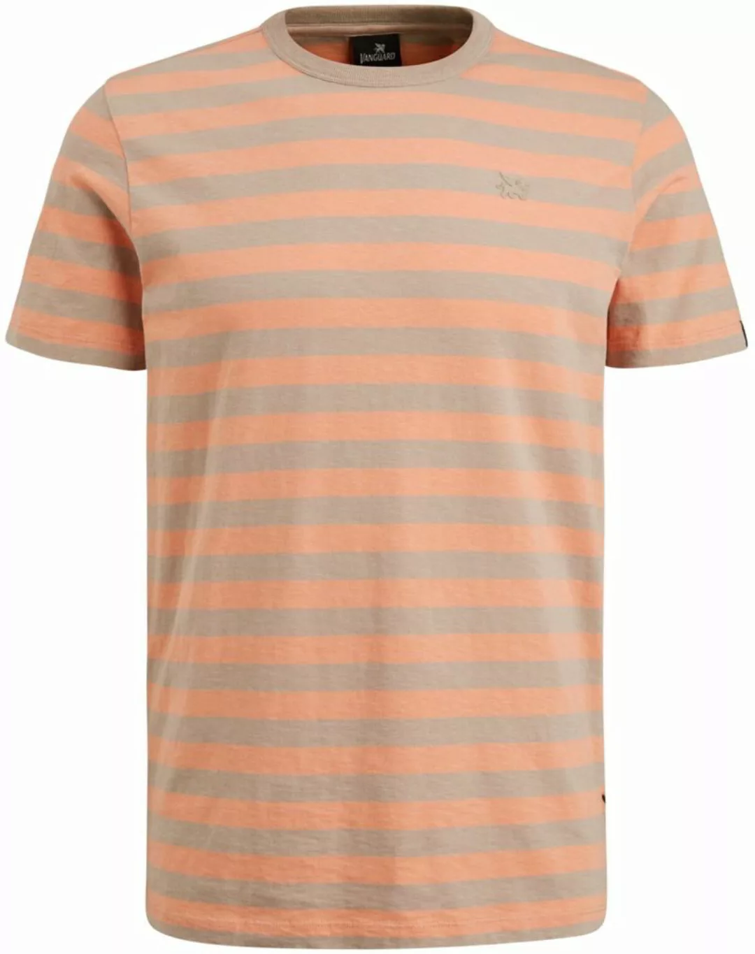 Vanguard T-Shirt Streifen Orange - Größe L günstig online kaufen