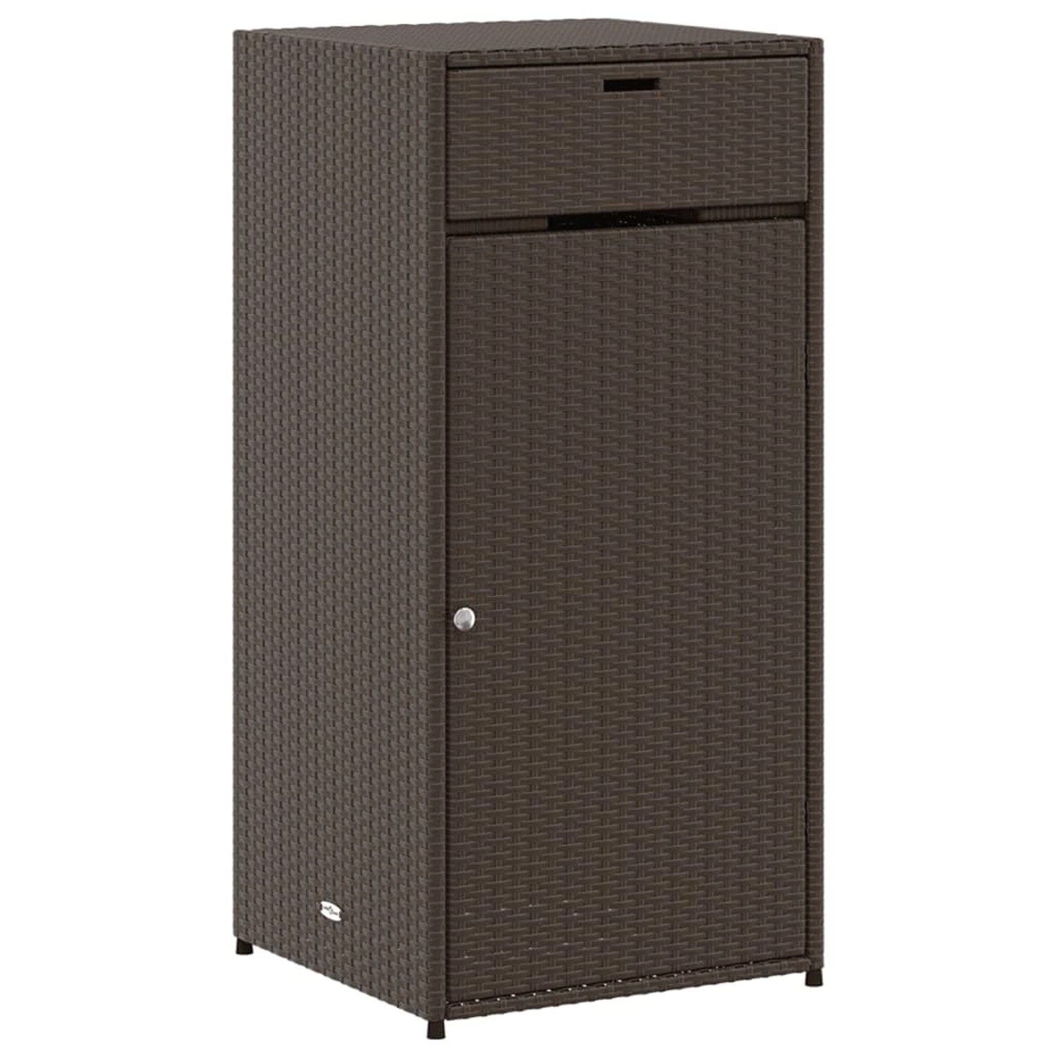 vidaXL Gartenschrank Braun 55x55x111 cm Poly Rattan günstig online kaufen