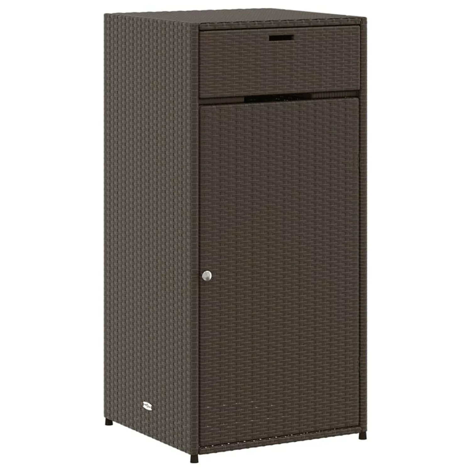 VidaXL Gartenschrank Braun 55x55x111 cm Poly Rattan günstig online kaufen