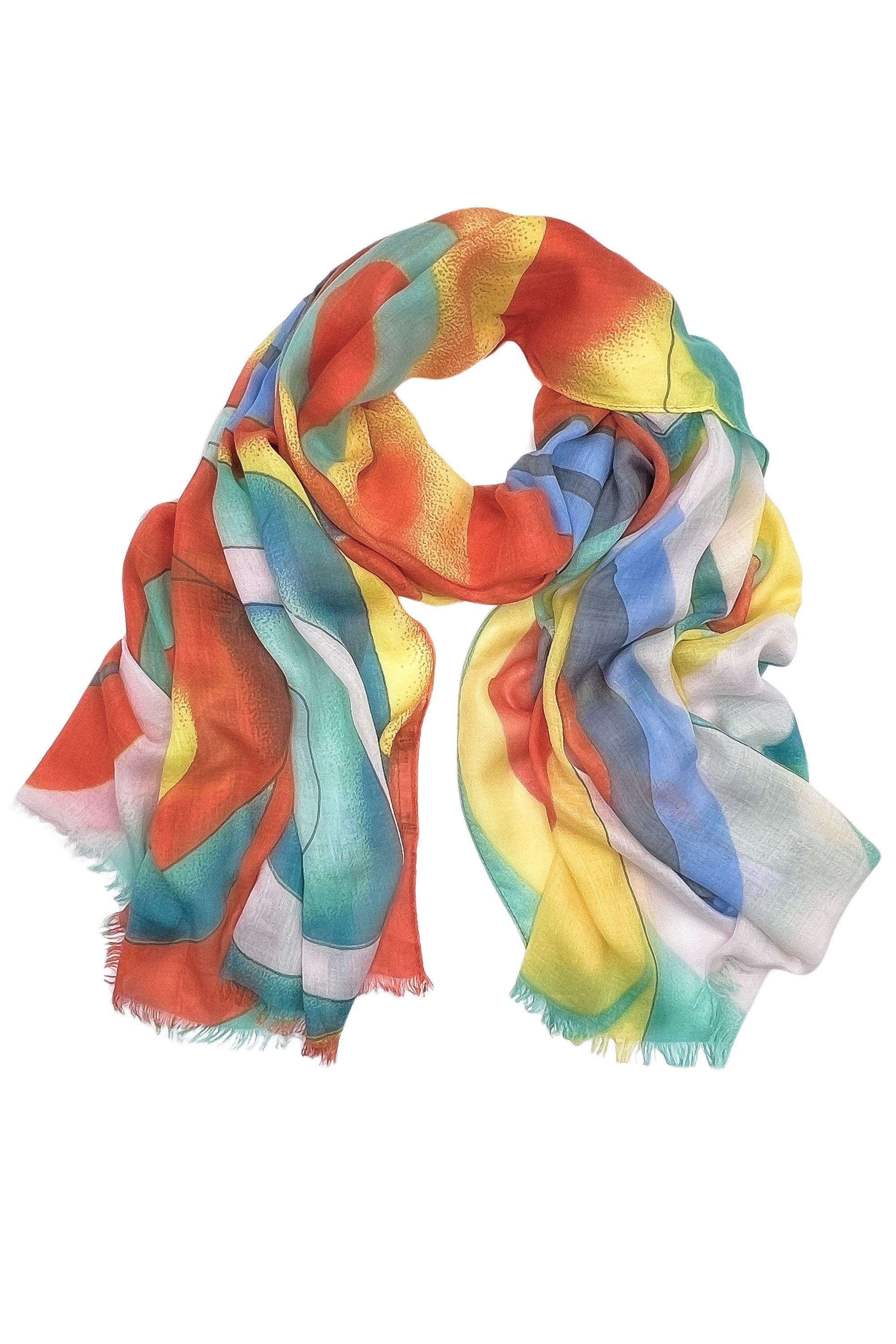 COLLEZIONE ALESSANDRO Modeschal "Enjoy", in kräftigen Farben, bunt günstig online kaufen