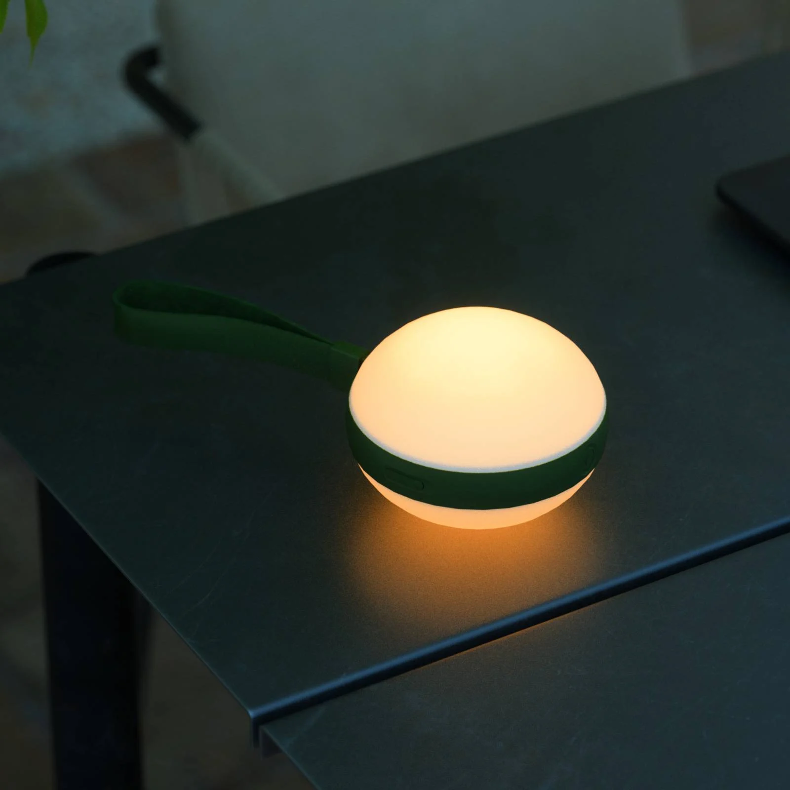 LED-Außenleuchte Bring to go Ø 12 cm weiß/grün günstig online kaufen