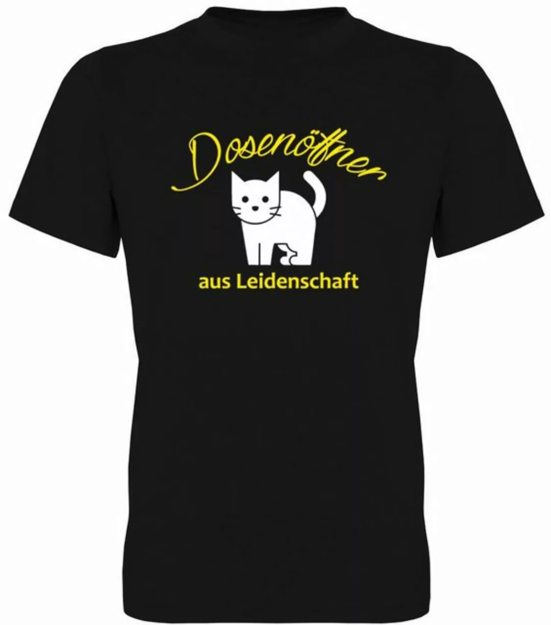 G-graphics T-Shirt Dosenöffner aus Leidenschaft – Katze Herren T-Shirt, mit günstig online kaufen
