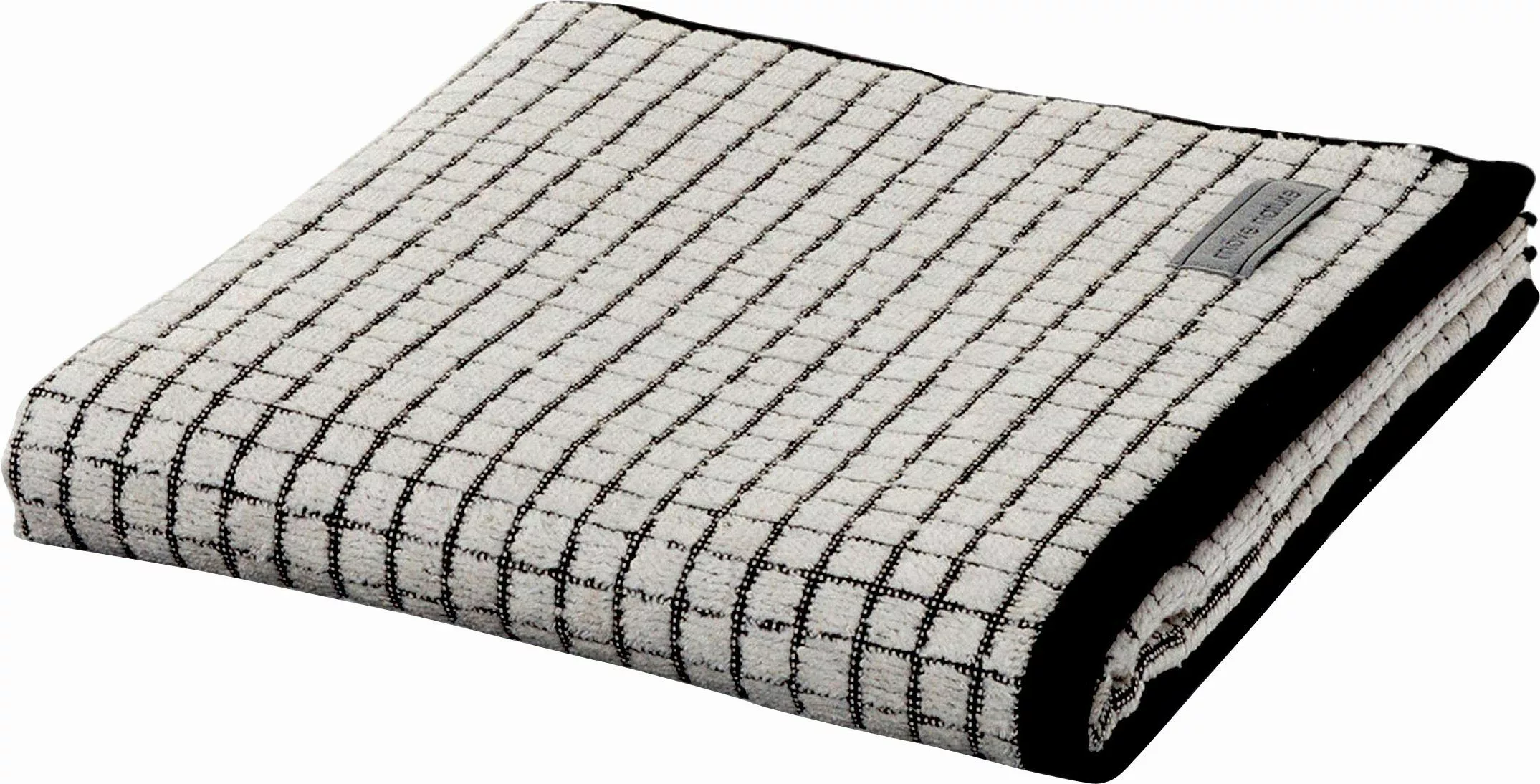 Möve Duschtücher Eden Kästchenstruktur, Walkfrottier (1-St), günstig online kaufen