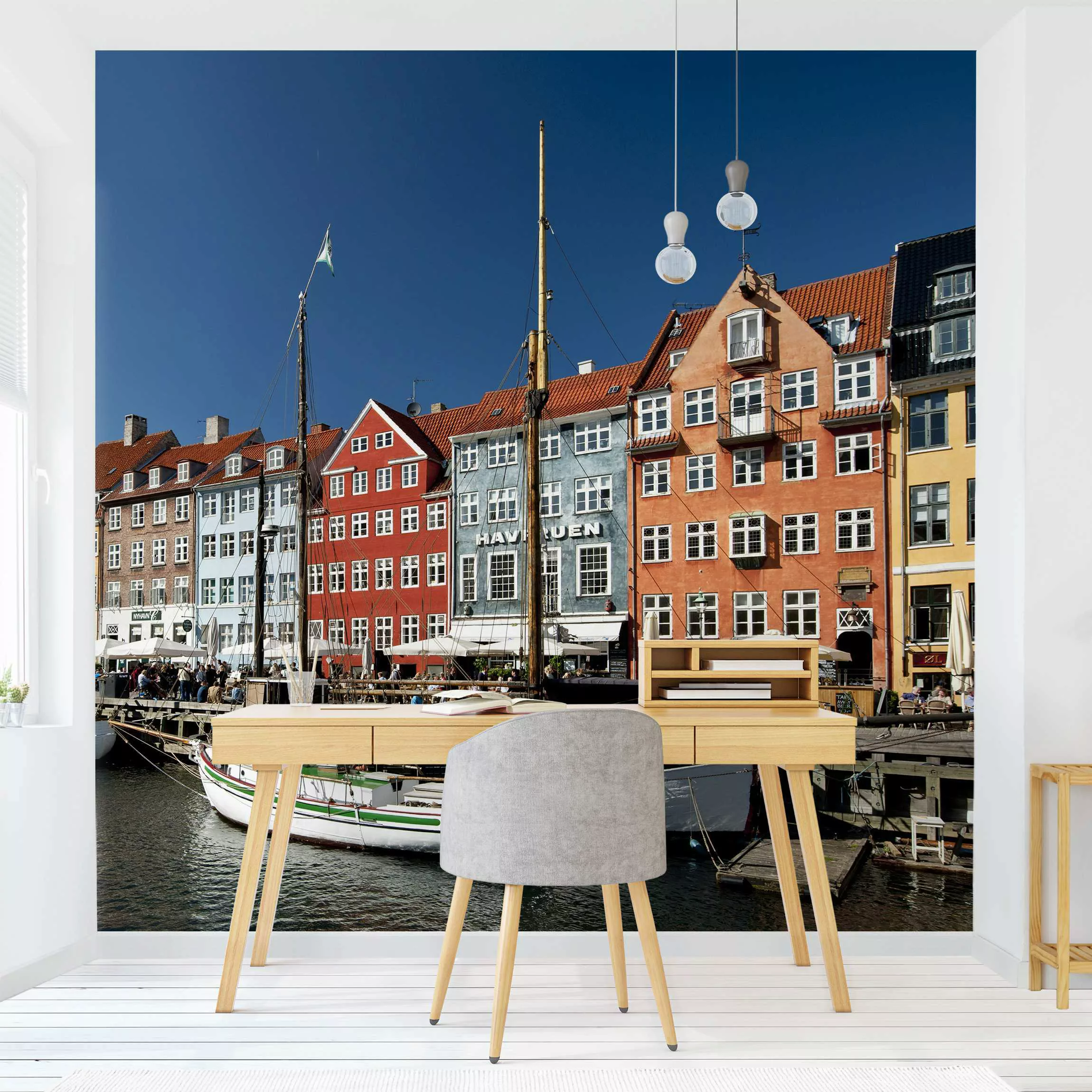 Fototapete Hafen in Kopenhagen günstig online kaufen