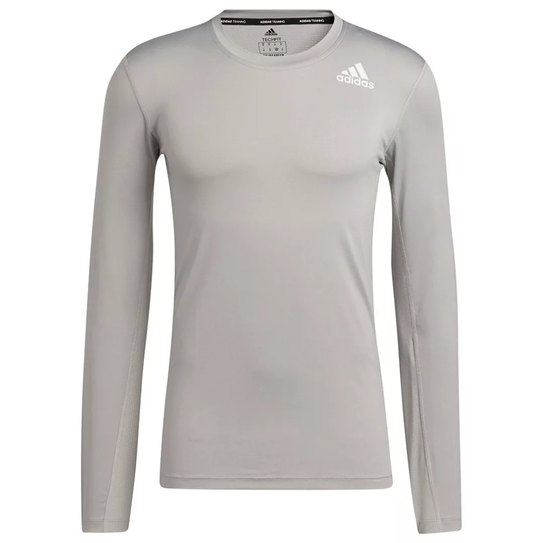Adidas Tech-fit Langarm-t-shirt 2XL Mgh Solid Grey günstig online kaufen
