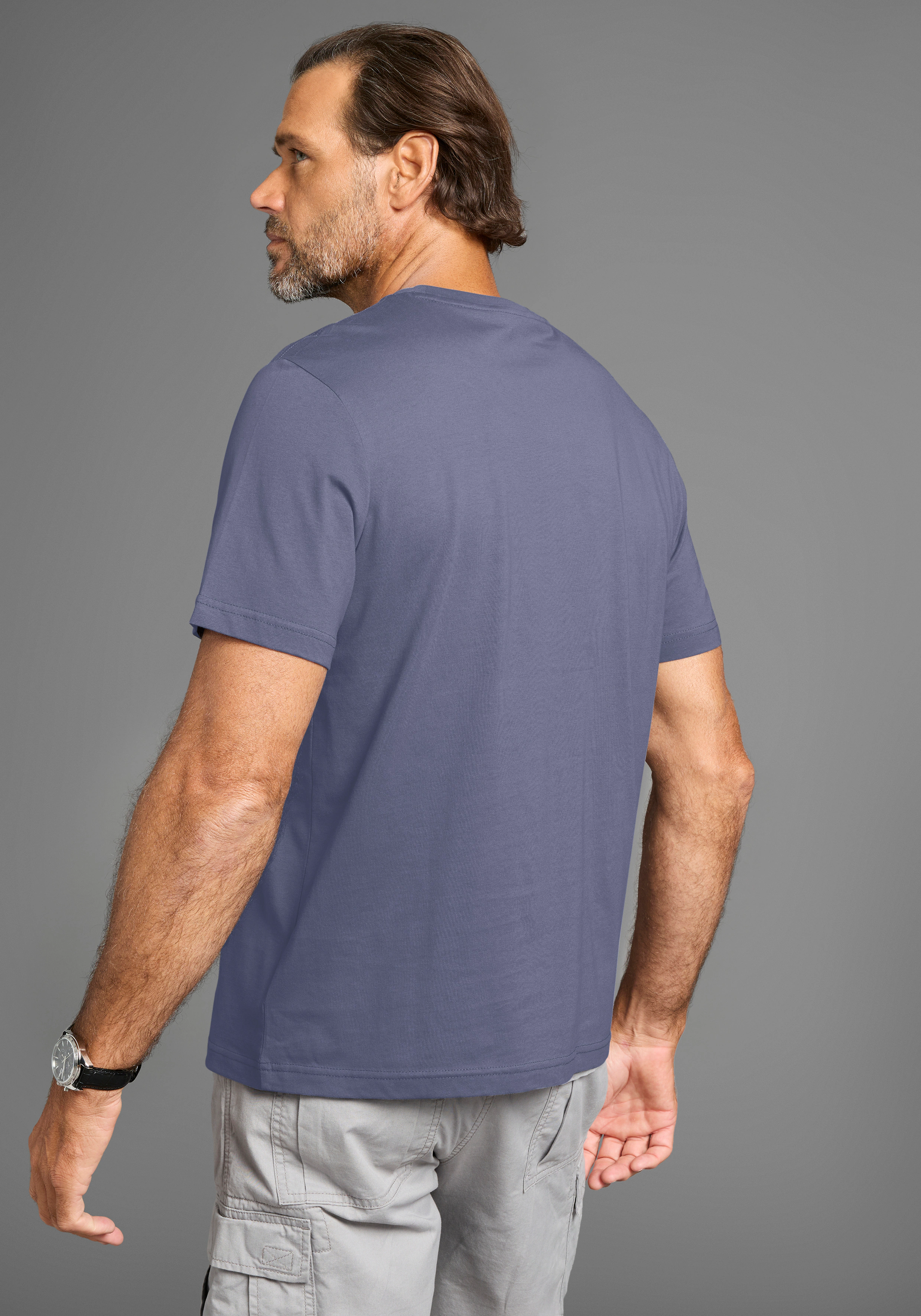 Man's World T-Shirt mit großem sportlichen günstig online kaufen