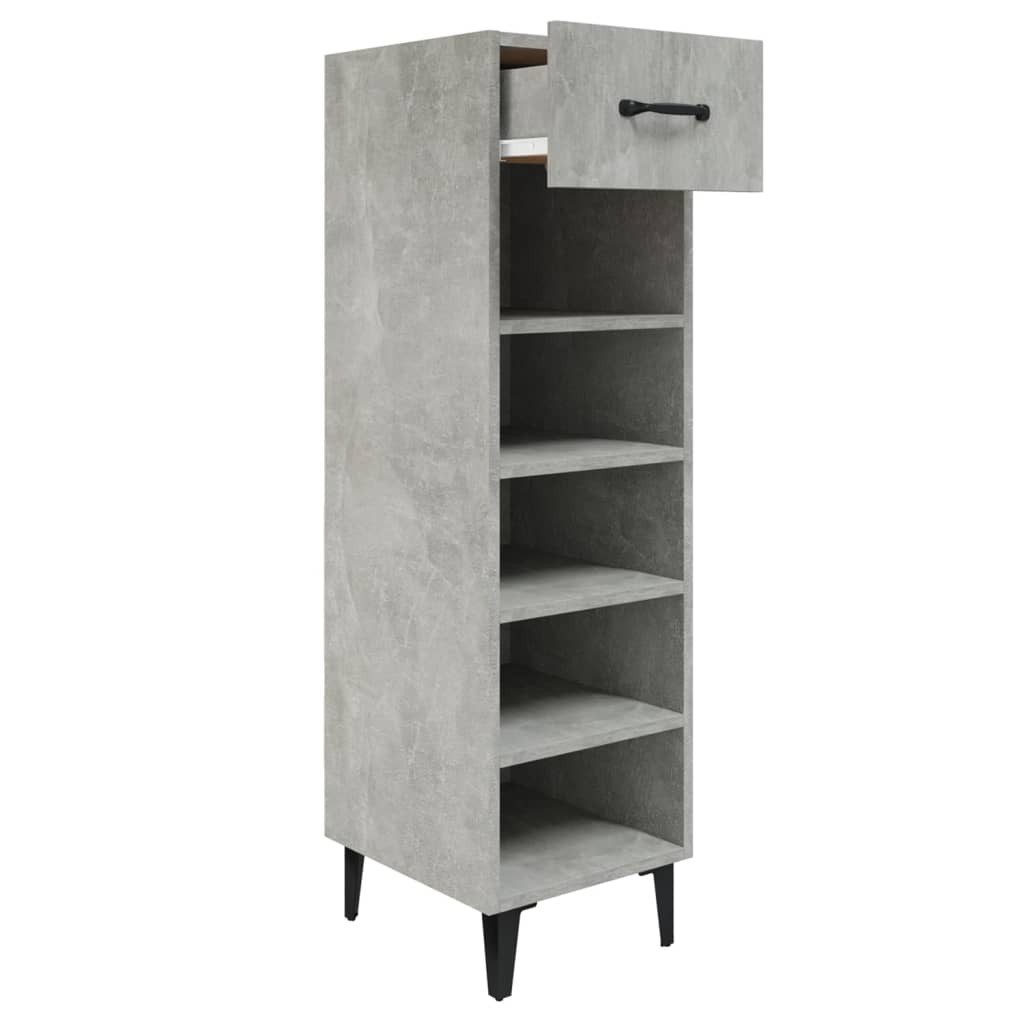 vidaXL Schuhregal Schuhschrank Betongrau 30x35x105 cm günstig online kaufen