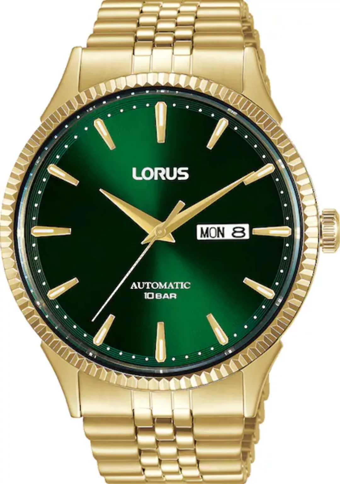 LORUS Automatikuhr »RL468AX9«, Armbanduhr, Herrenuhr, Datum, Edelstahlarmba günstig online kaufen