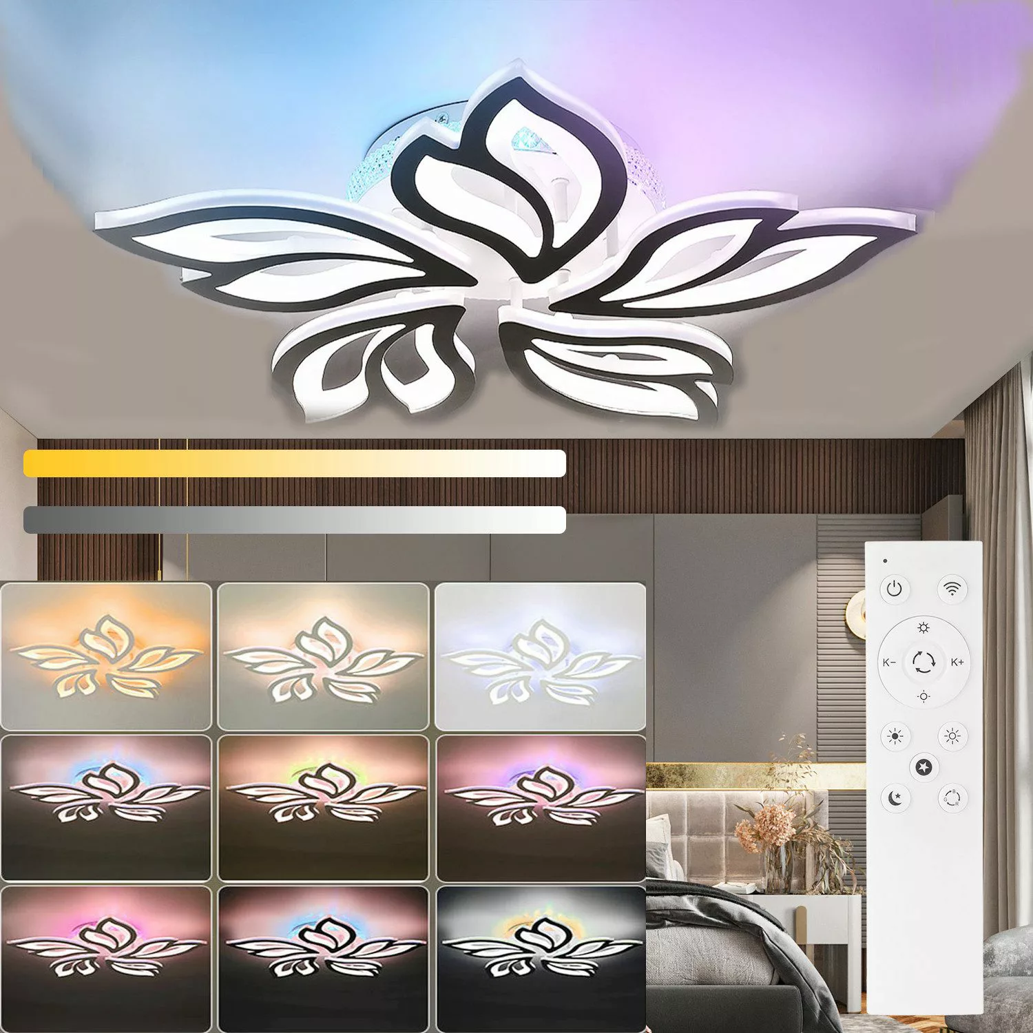 oyajia LED Deckenleuchte Modern Deckenleuchte mit günstig online kaufen