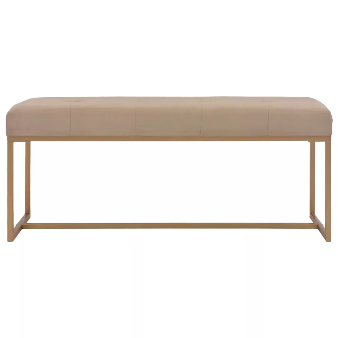 Bank 120 Cm Beige Samt günstig online kaufen