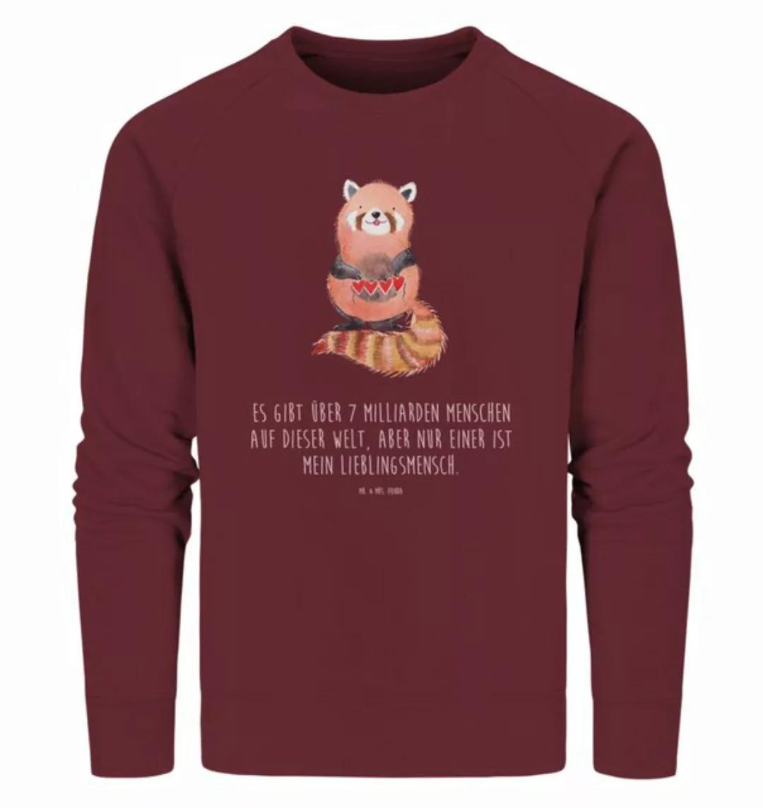 Mr. & Mrs. Panda Longpullover Größe M Roter Panda - Burgundy - Geschenk, lu günstig online kaufen