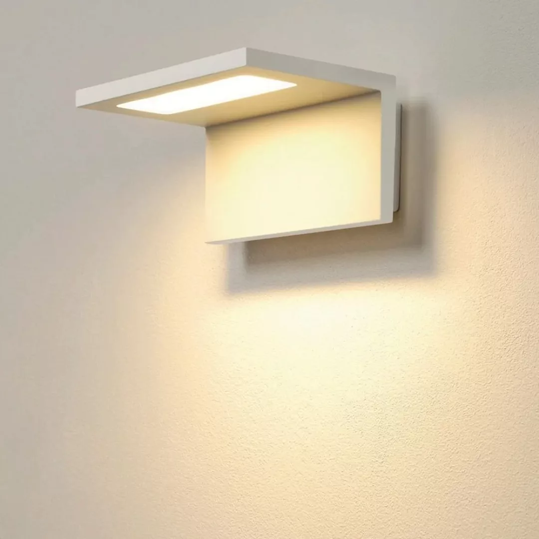 LED Wandleuchte Angolux, Aluminium, 3000K, weiß günstig online kaufen