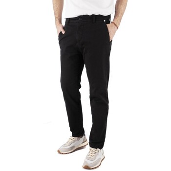 Devid Label  Hosen Schwarze Chino-Caprihose günstig online kaufen