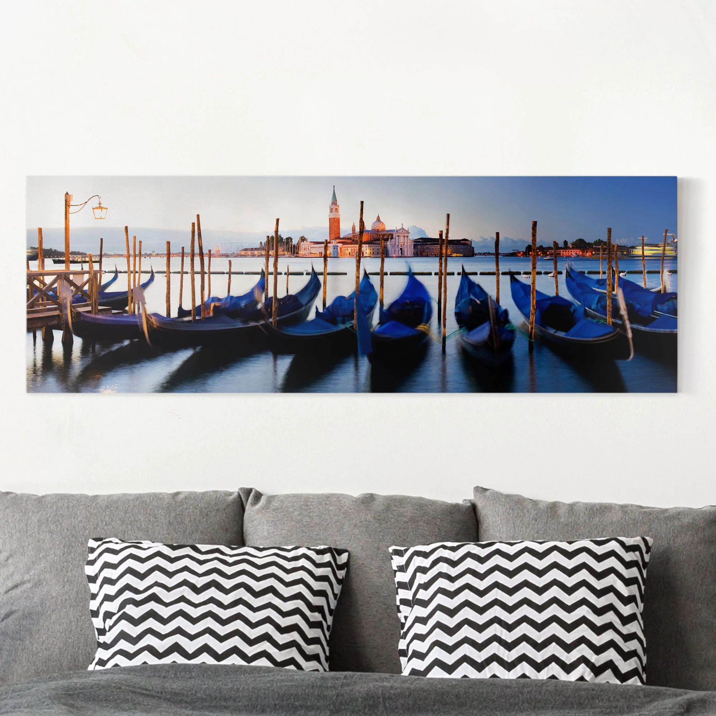 Leinwandbild Architektur & Skyline - Panorama Venice Gondolas günstig online kaufen