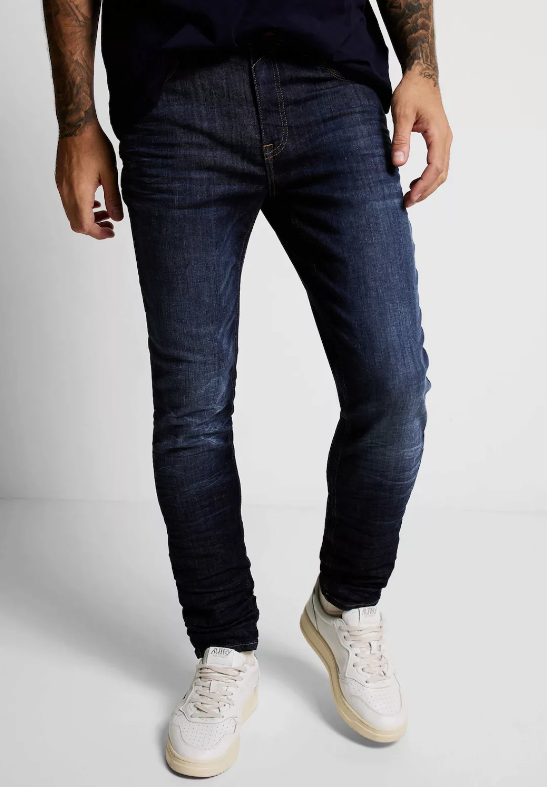 STREET ONE MEN Slim-fit-Jeans, Middle Waist günstig online kaufen