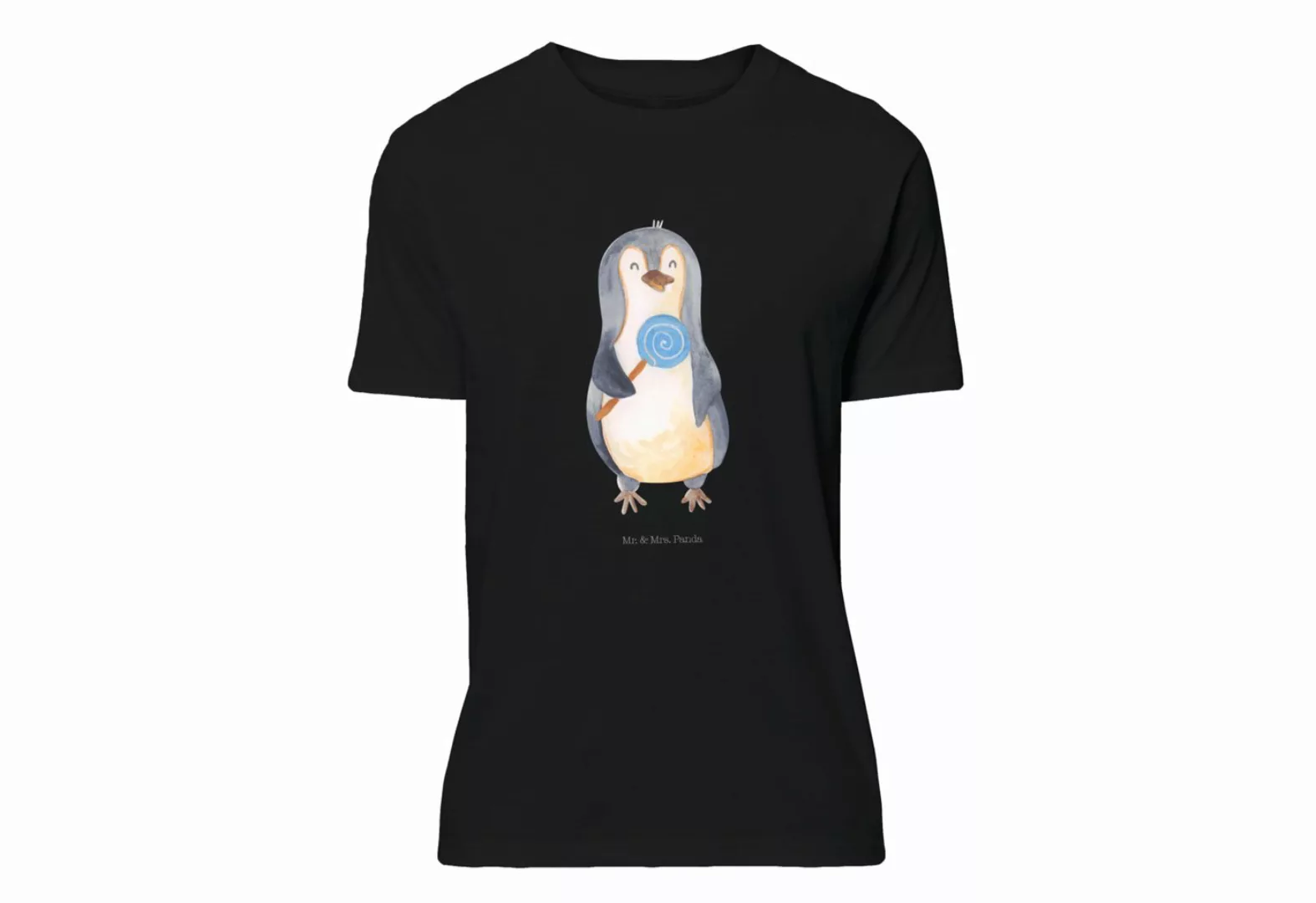 Mr. & Mrs. Panda T-Shirt Pinguin Lolli - Schwarz - Geschenk, Rabauke, Gebur günstig online kaufen