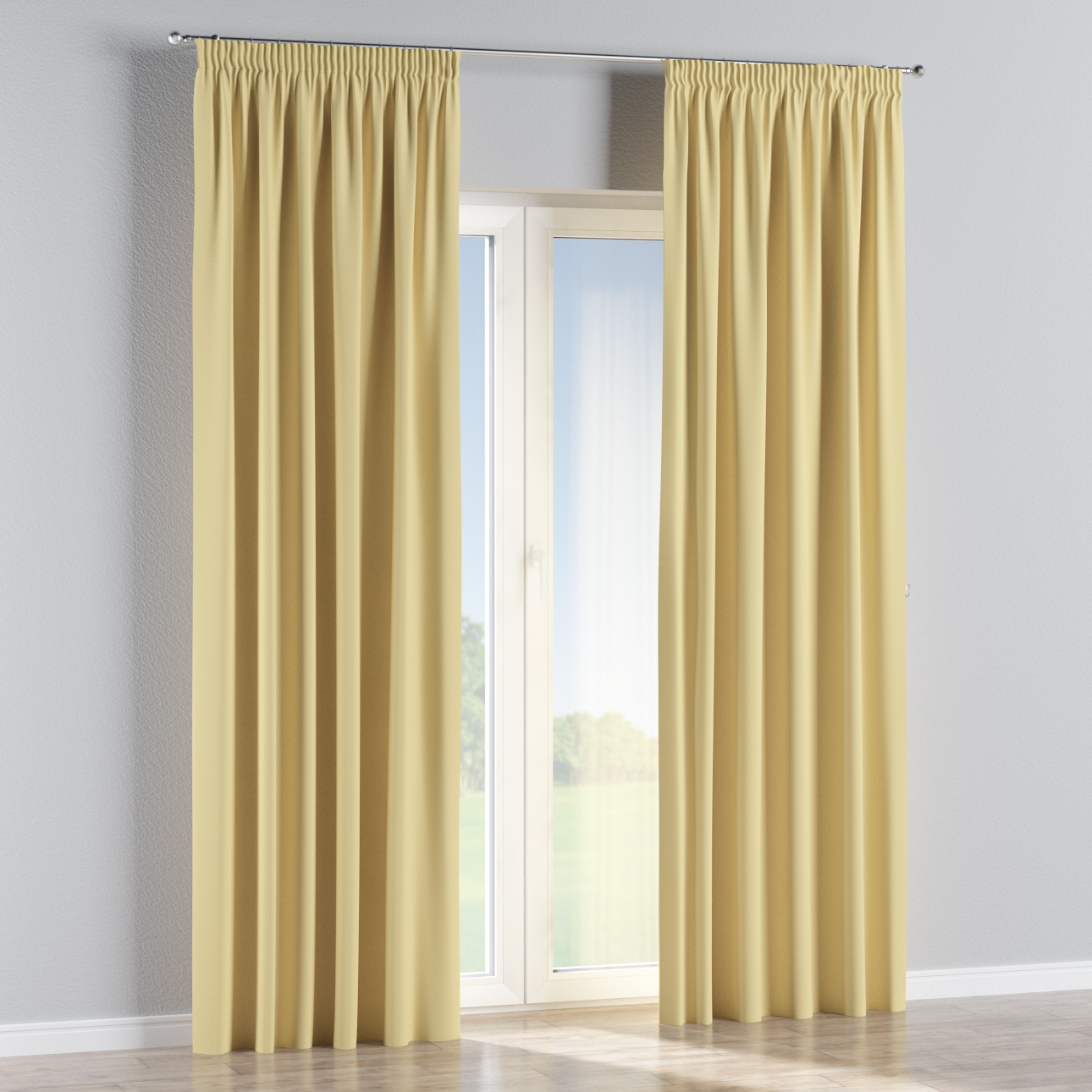 Vorhang mit Kräuselband, gelb , Blackout (verdunkelnd) (269-12) günstig online kaufen