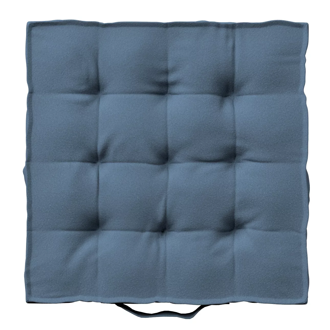 Sitzkissen Jacob mit Handgriff, blau, 50 x 50 x 10 cm, Bouclé (702-86) günstig online kaufen