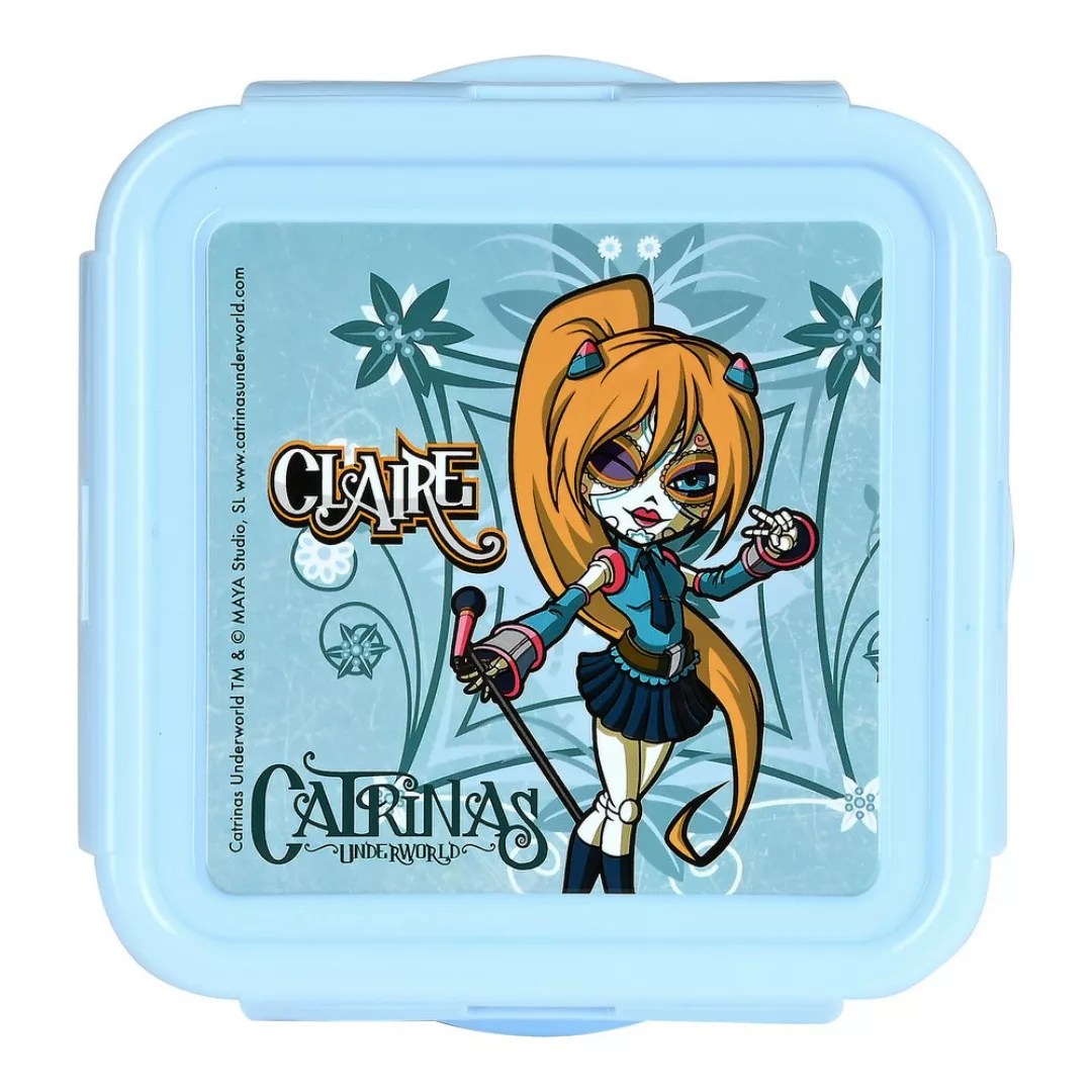 Lunchbox Catrinas Claire, Noelia Y Lila Polyurethan Blau (13 X 7.5 X 13 Cm) günstig online kaufen