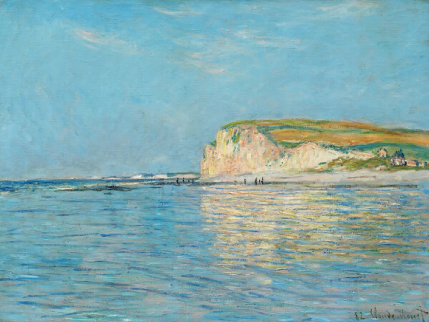 Poster / Leinwandbild - Claude Monet: Ebbe In Pourville günstig online kaufen