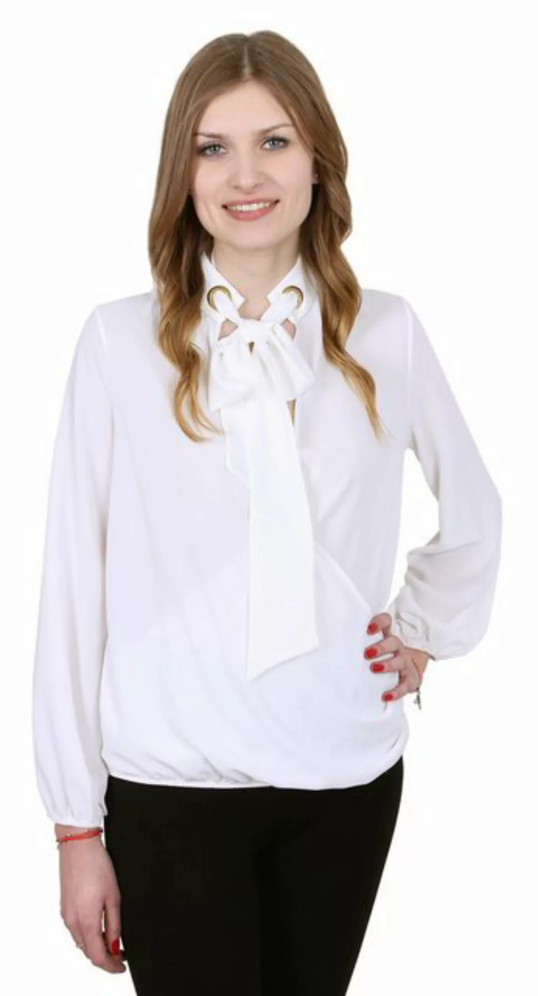 Sarcia.eu Blusentop John Zack elegante Bluse mit Schleife ecru L günstig online kaufen