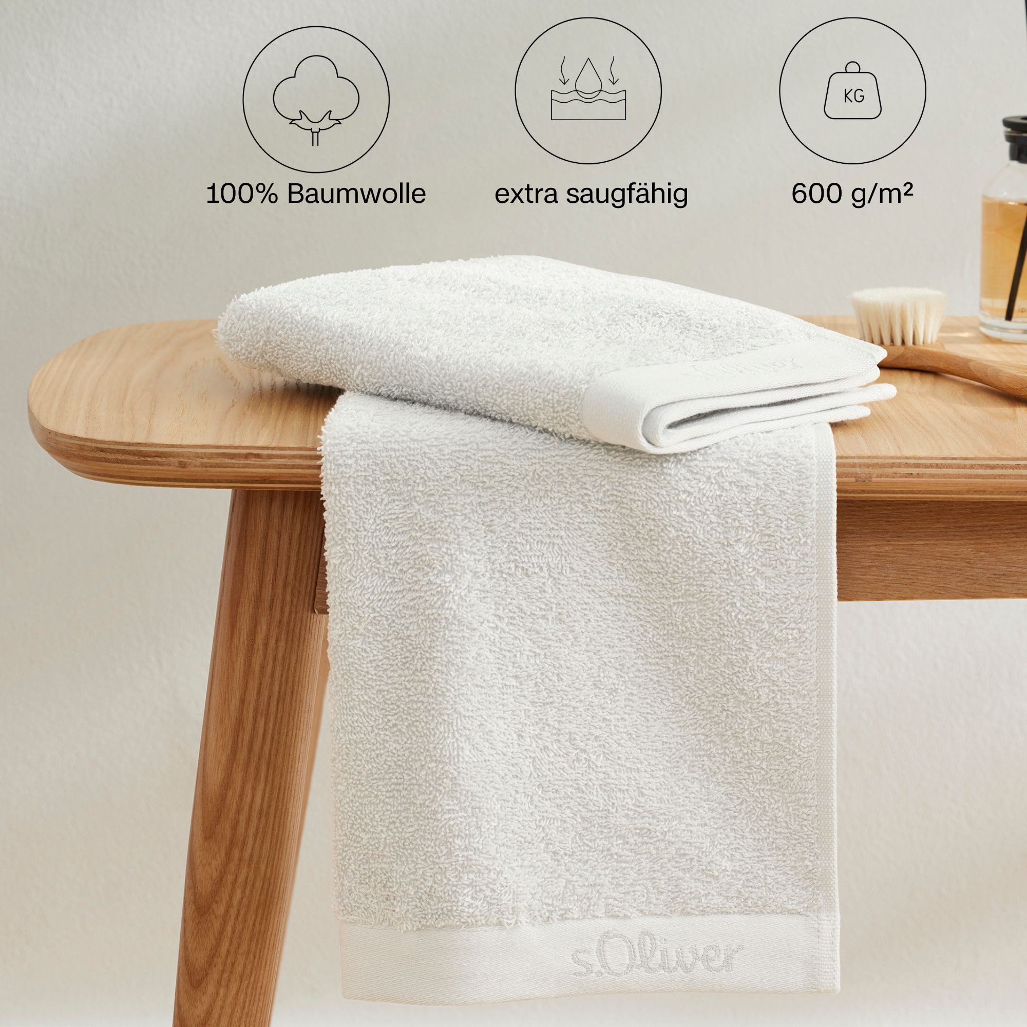 s.Oliver Handtuch Set »s.Oliver, Premium Qualität, 600 gr/m²«, (Set, 8 St., günstig online kaufen