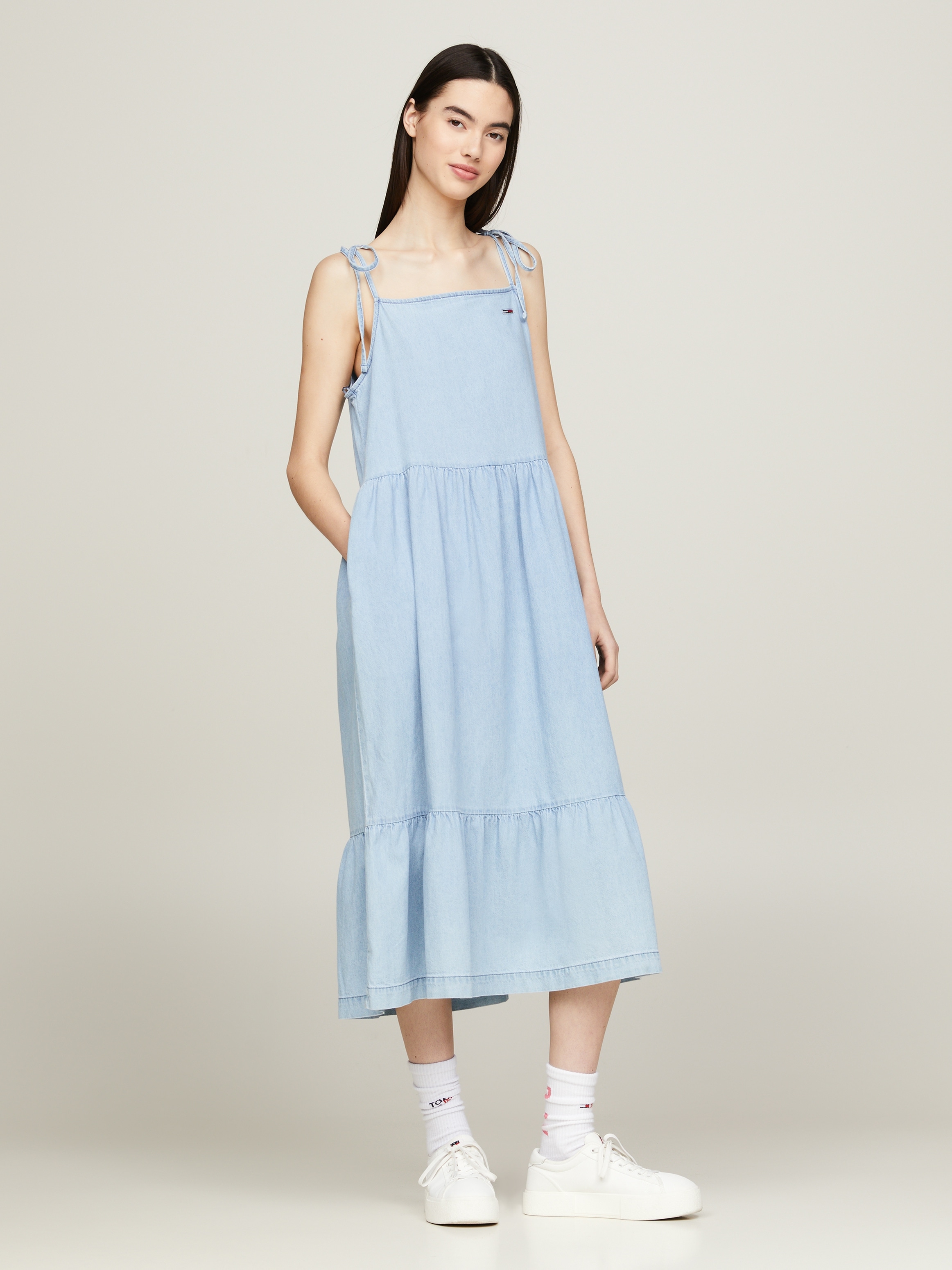 Tommy Jeans Curve Blusenkleid TJW CHAMBRAY DRESS EXT Große Größen günstig online kaufen