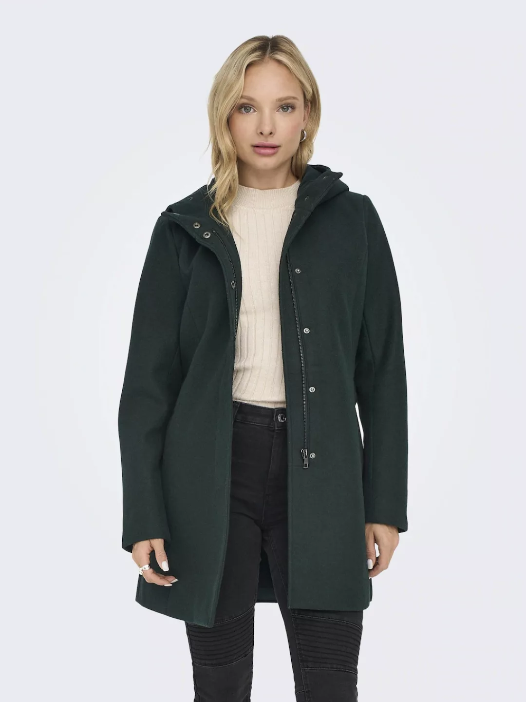 ONLY Kurzmantel "ONLEMMA HOODED BELT COAT OTW" günstig online kaufen