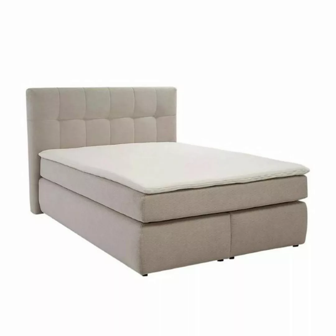 Liadomo Boxspringbett Janah, Cordbezug beige, Wendematratze H3/H4, Topper, günstig online kaufen