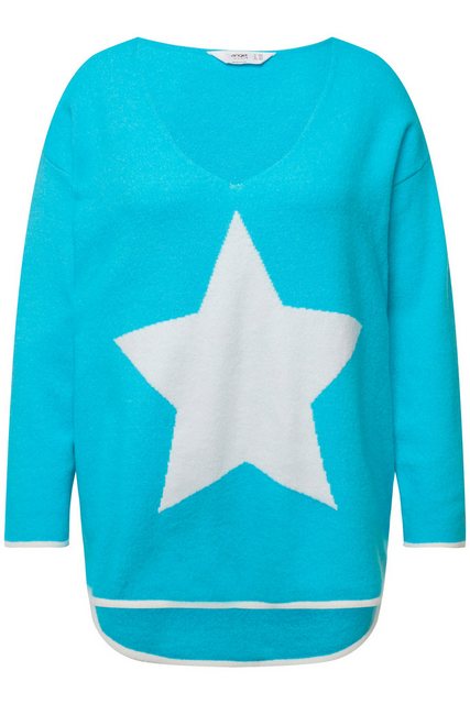 Angel of Style Strickpullover Pullover oversized Sterne V-Ausschnitt Langar günstig online kaufen