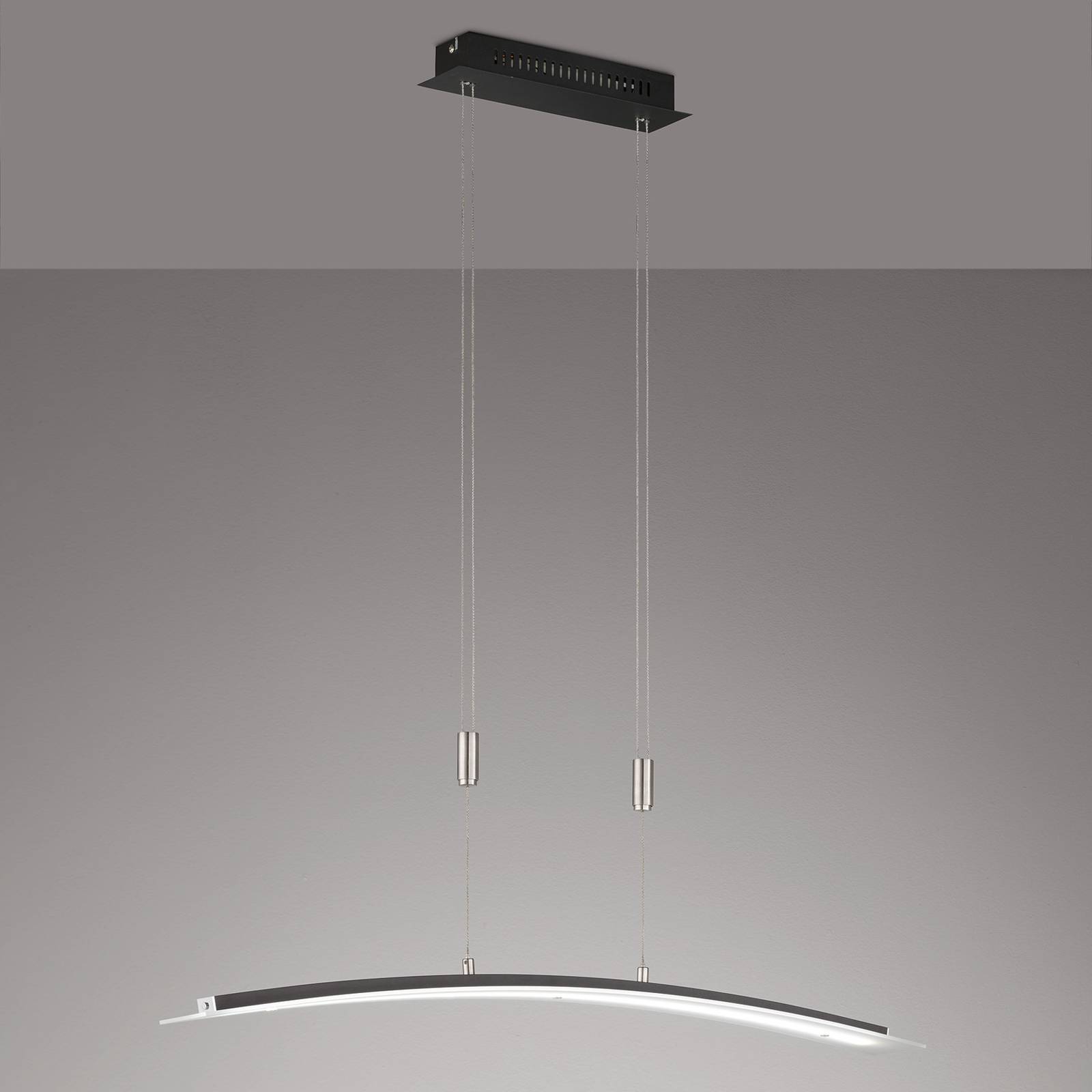LED-Hängeleuchte Metis dimmbar, CCT, schwarz, 90cm günstig online kaufen