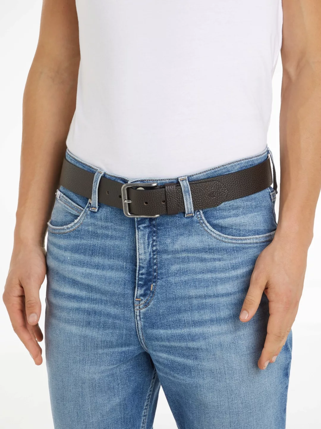 Calvin Klein Jeans Ledergürtel "CLASSIC RO LTHR BELT 40MM", mit Logoprägung günstig online kaufen