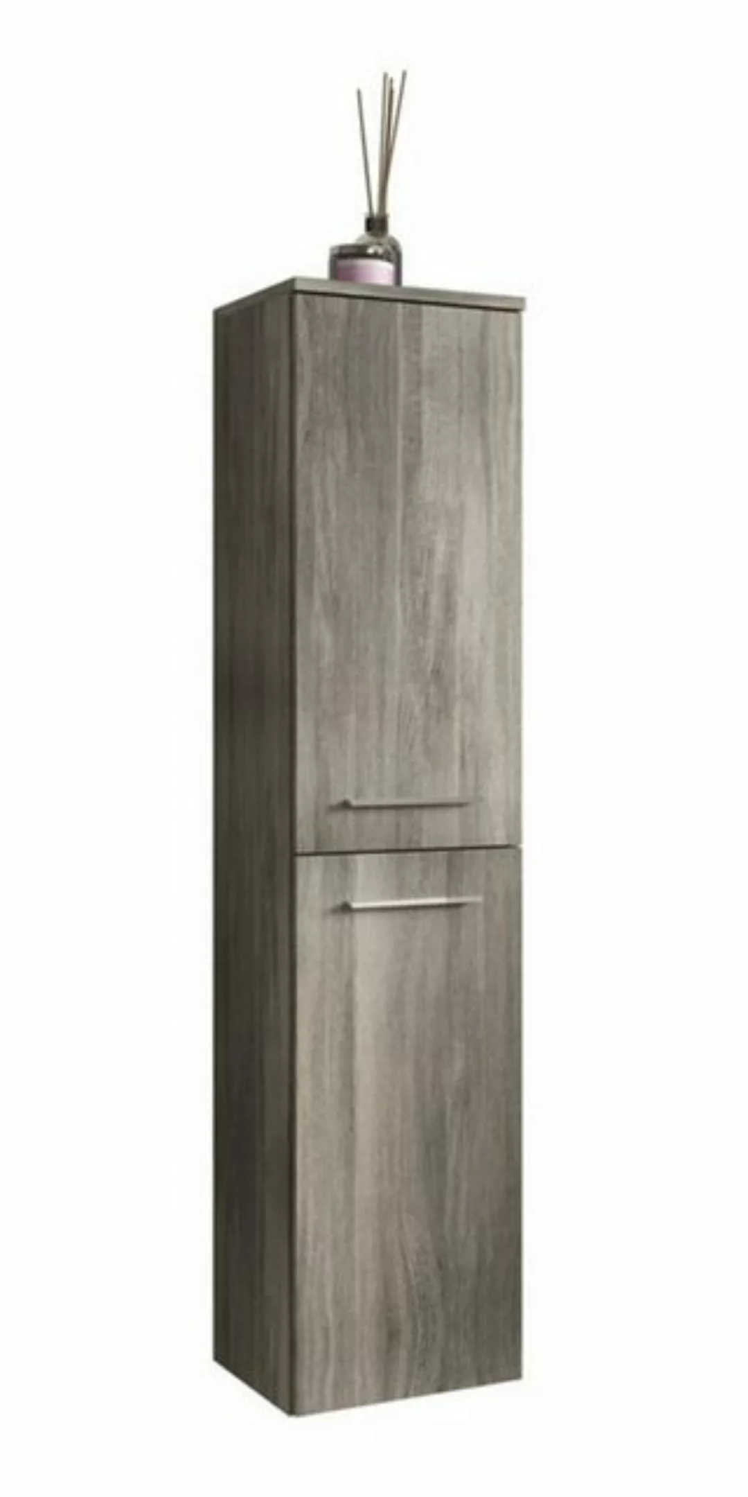 xonox.home Hochschrank York (Badschrank 2-türig grau Rauchsilber, 30 x 136 günstig online kaufen