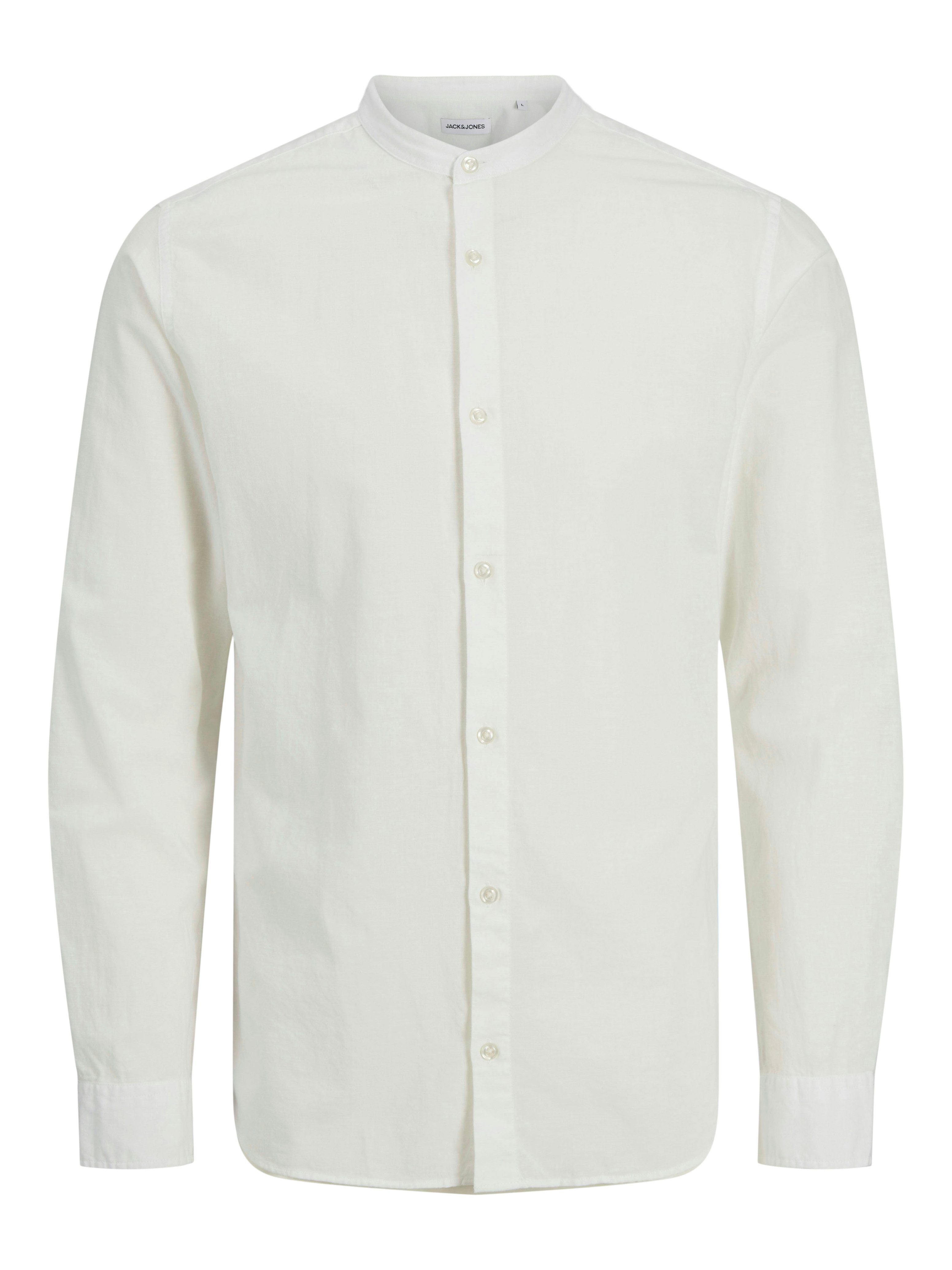 Jack & Jones Langarmhemd "JJEBREEZE BAND SHIRT LS SN", mit Bandkragen günstig online kaufen