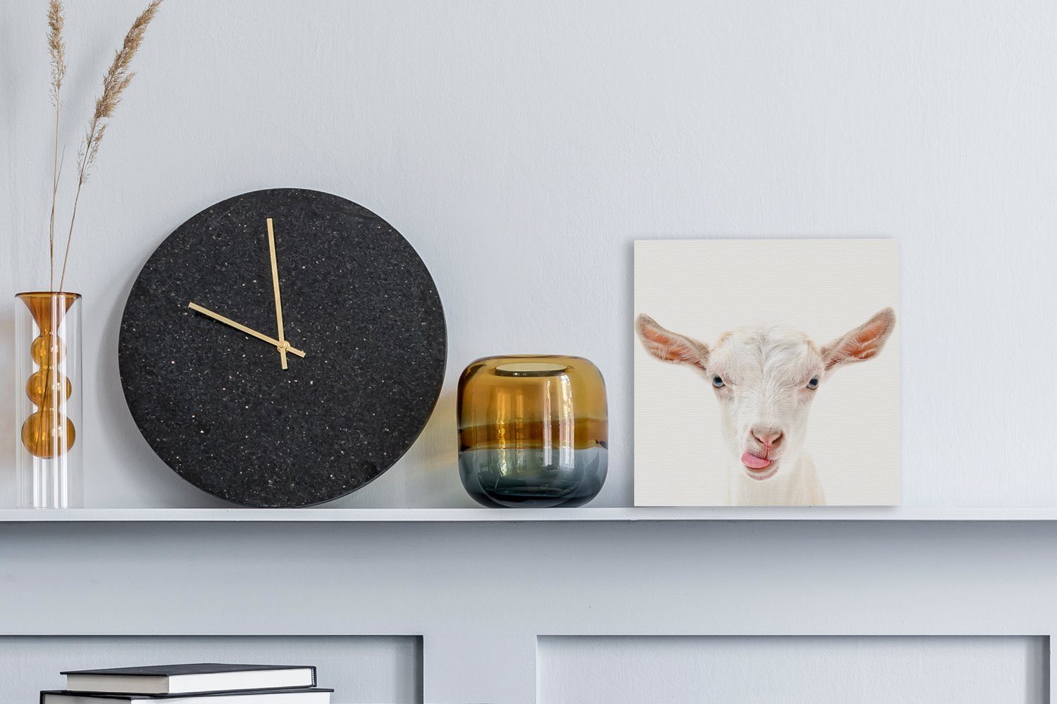 OneMillionCanvasses® Leinwandbild Ziege - Porträt - günstig online kaufen