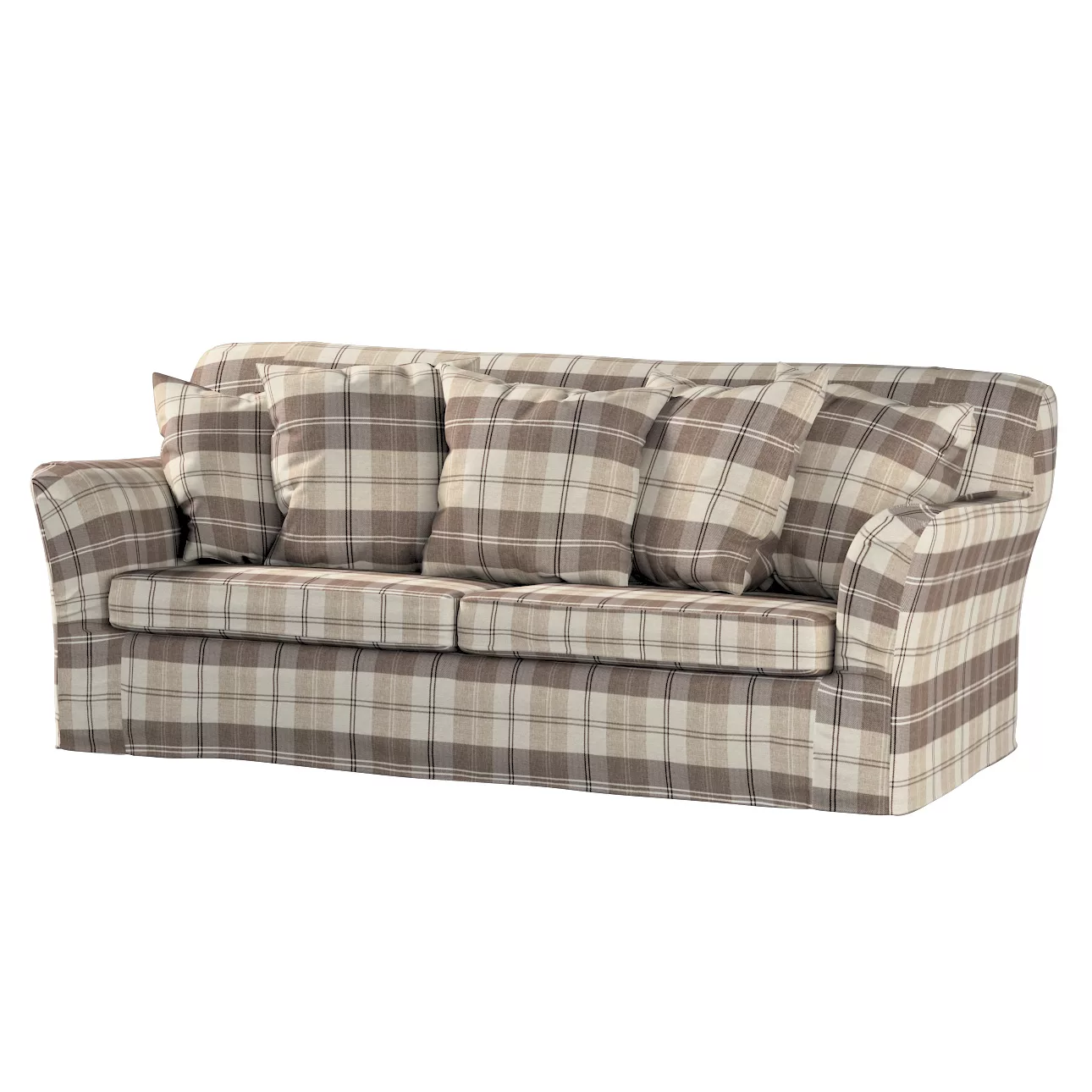 Bezug für Tomelilla Schlafsofa (normale Größe), braun-beige, Sofahusse, Tom günstig online kaufen