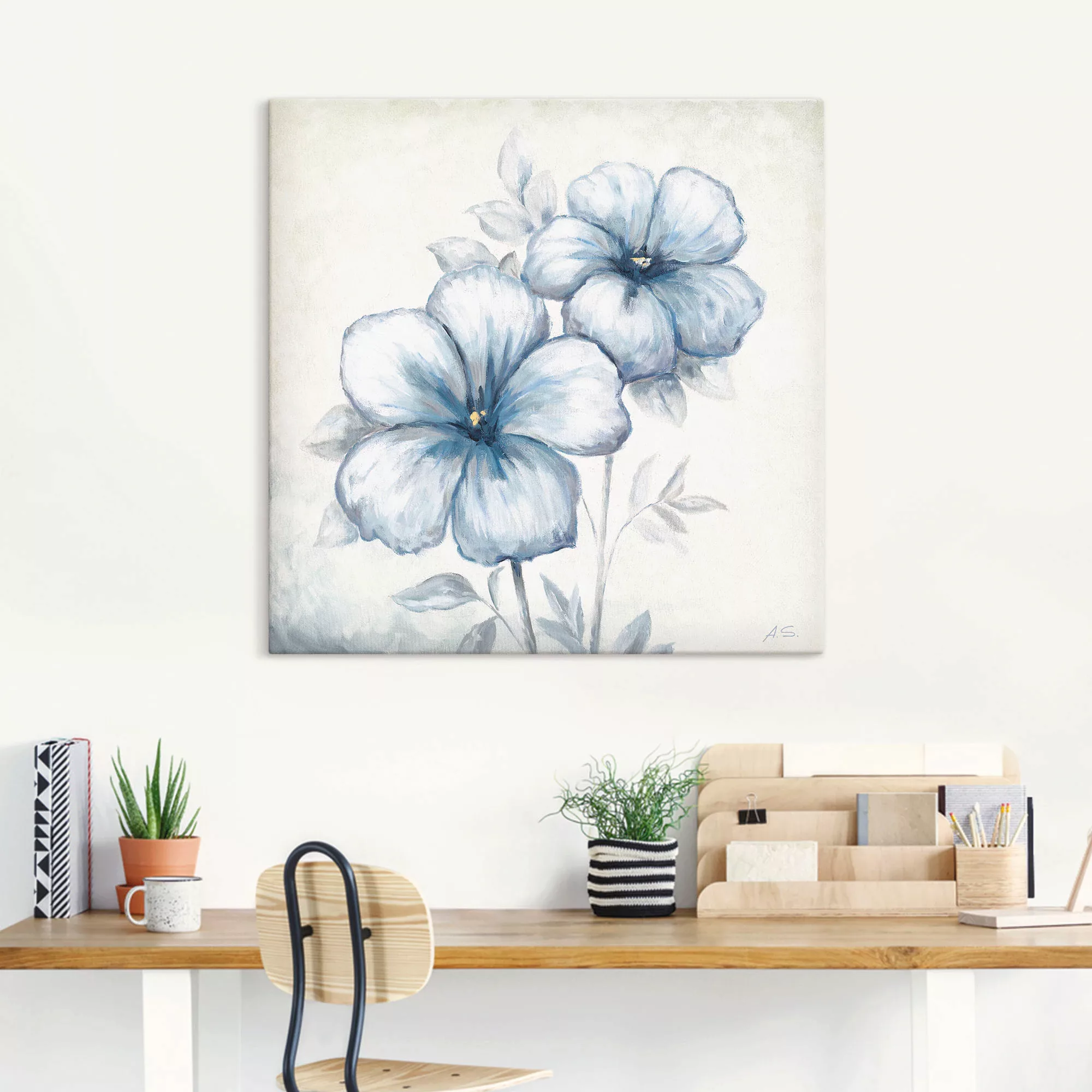 Artland Wandbild »Blauer Mohn«, Blumen, (1 St.) günstig online kaufen