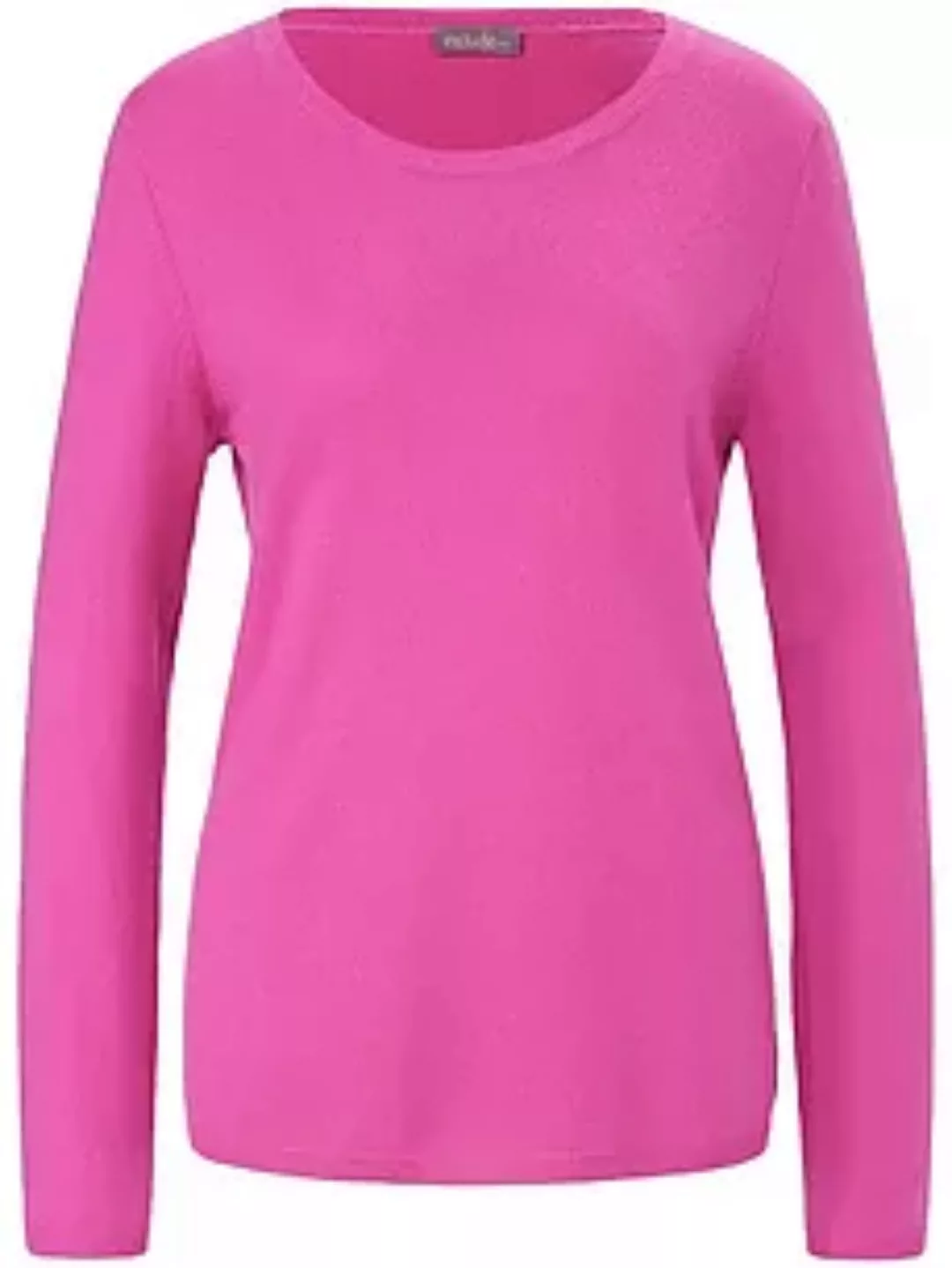 Rundhals-Pullover aus Schurwolle und Kaschmir include pink günstig online kaufen