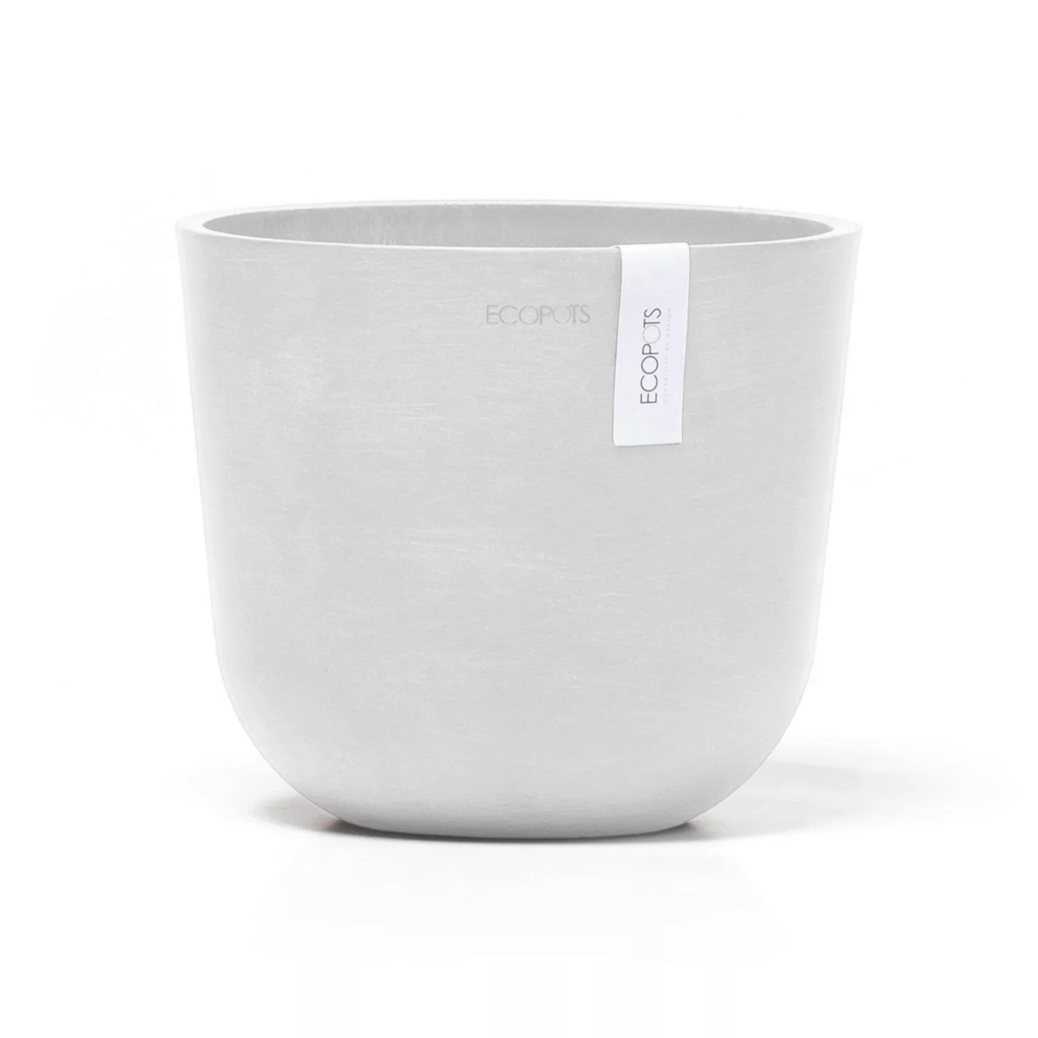 Ecopots Pflanztopf Oslo Mini Weiß 19 cm x 16,5 cm günstig online kaufen