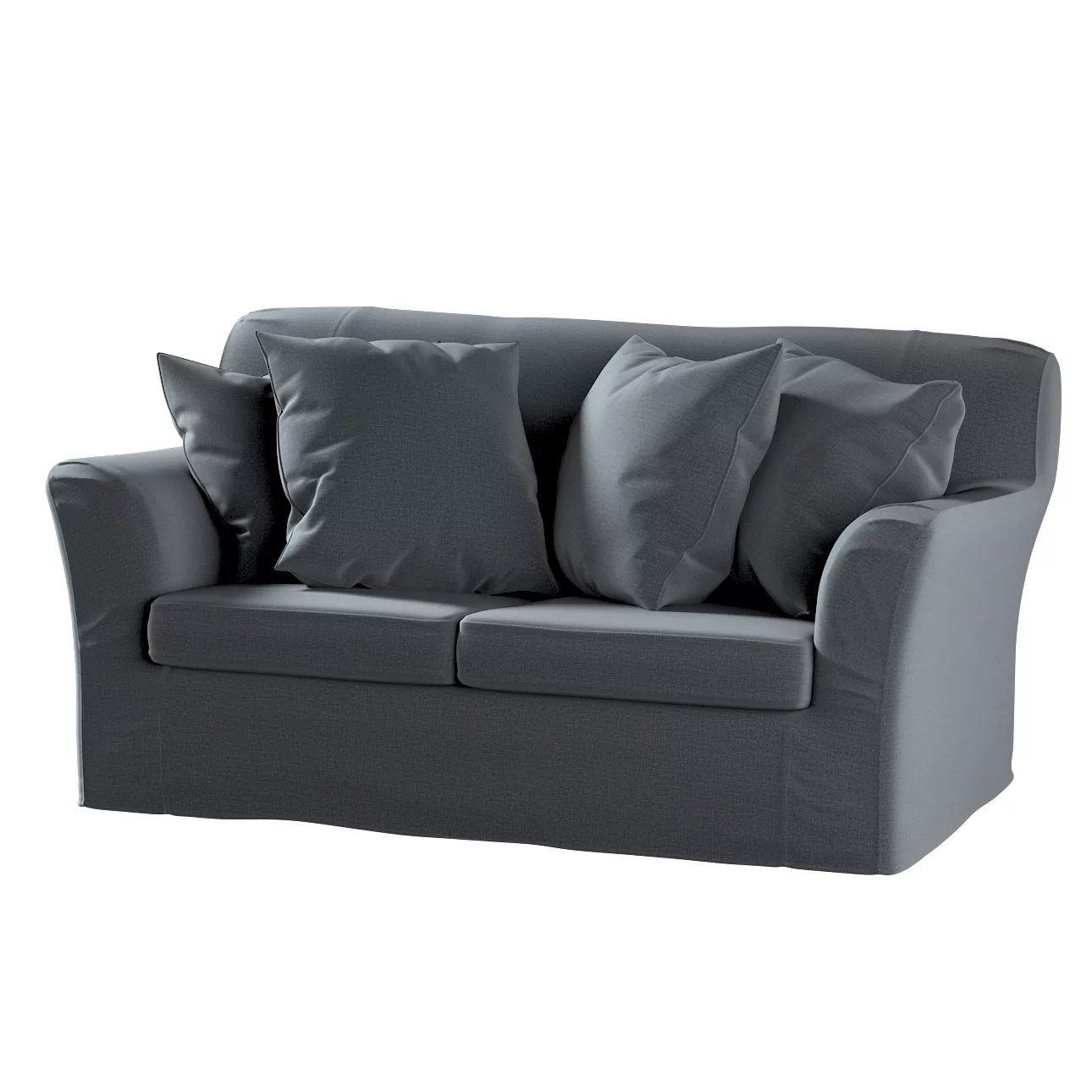 Bezug für Tomelilla 2-Sitzer Sofa nicht ausklappbar, graphite, Sofahusse, T günstig online kaufen