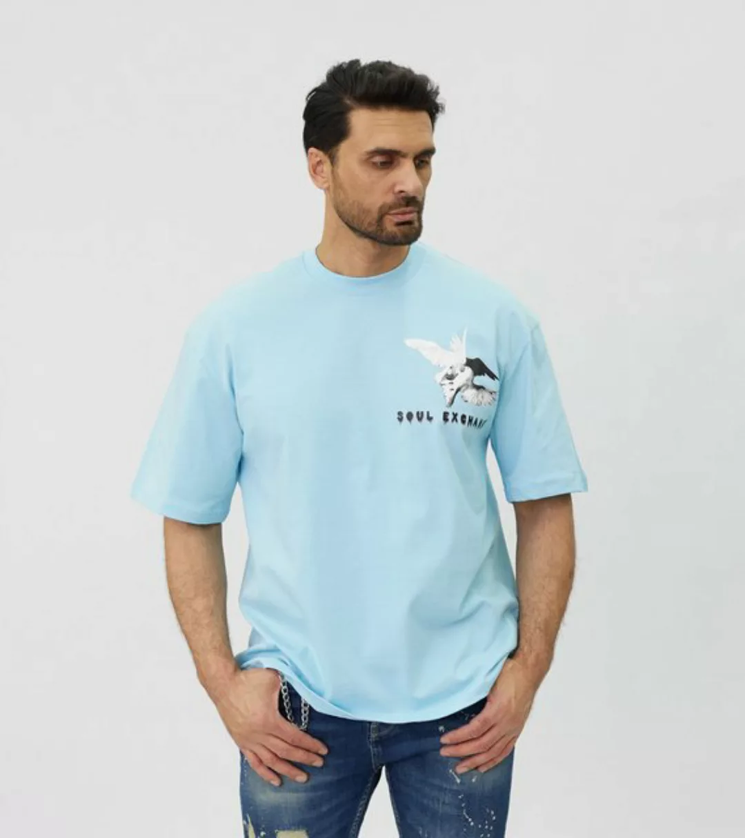Denim House T-Shirt Lässiges Oversized T-Shirt mit besonderem Digitalprint günstig online kaufen