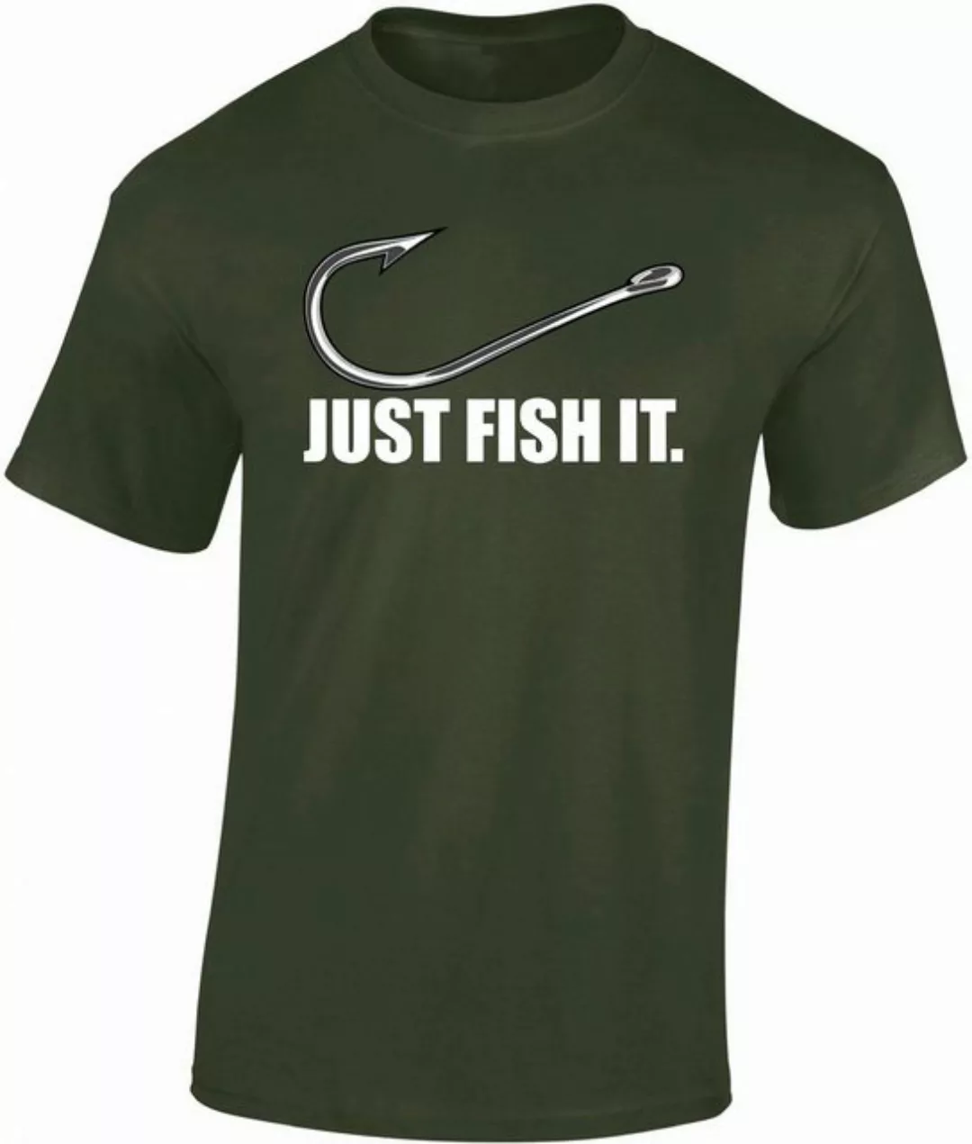 Baddery Print-Shirt Angel Tshirt : Fish it - Angler T-Shirt Männer - Angler günstig online kaufen