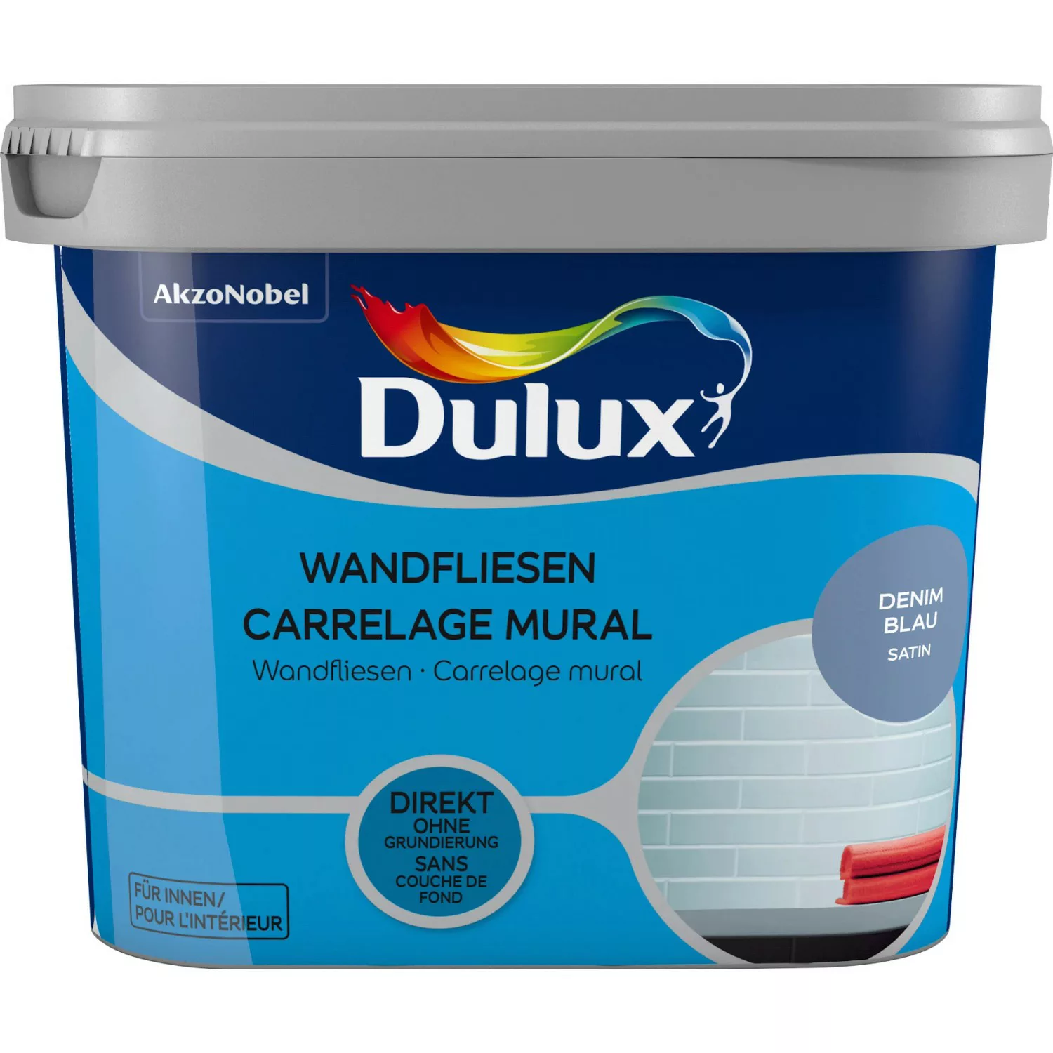 Dulux Fresh Up Wandfliesenlack Satin Denim Blue 750 ml günstig online kaufen