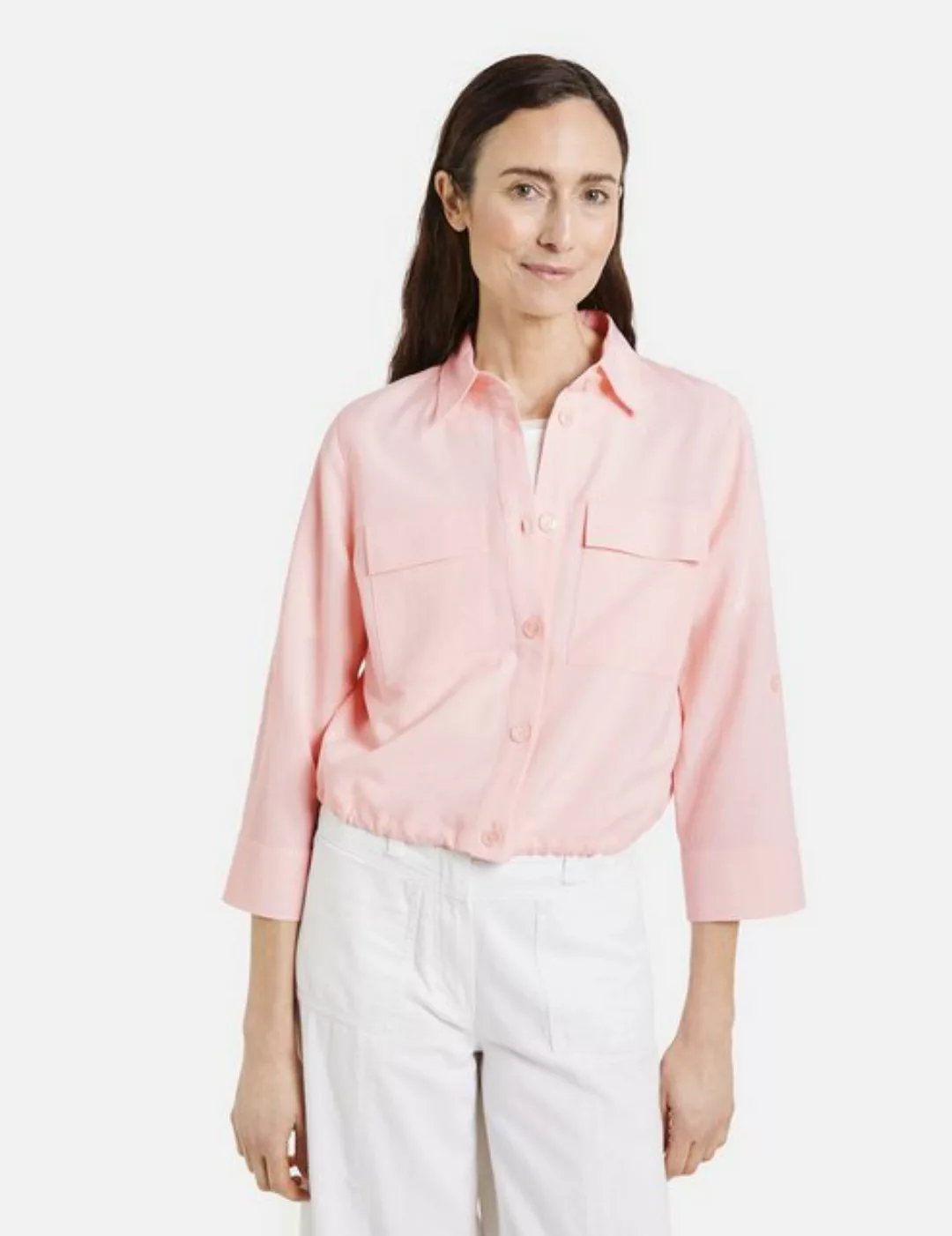 GERRY WEBER Klassische Bluse Blusenjacke mit elastischem Tunnelband günstig online kaufen