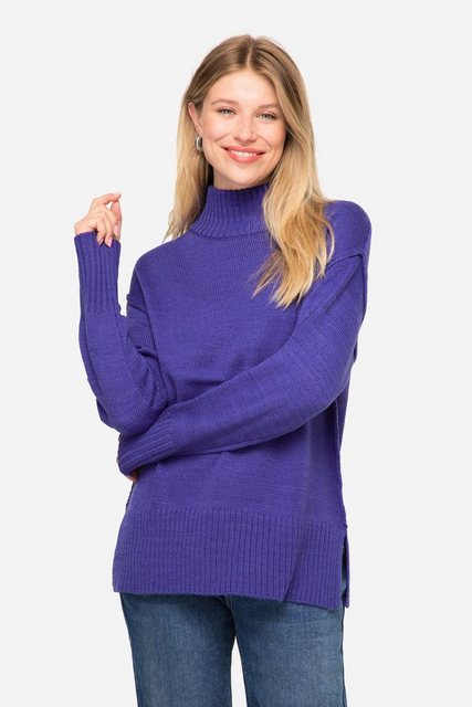 Laurasøn Strickpullover Pullover Wollmix Stehkragen Langarm günstig online kaufen