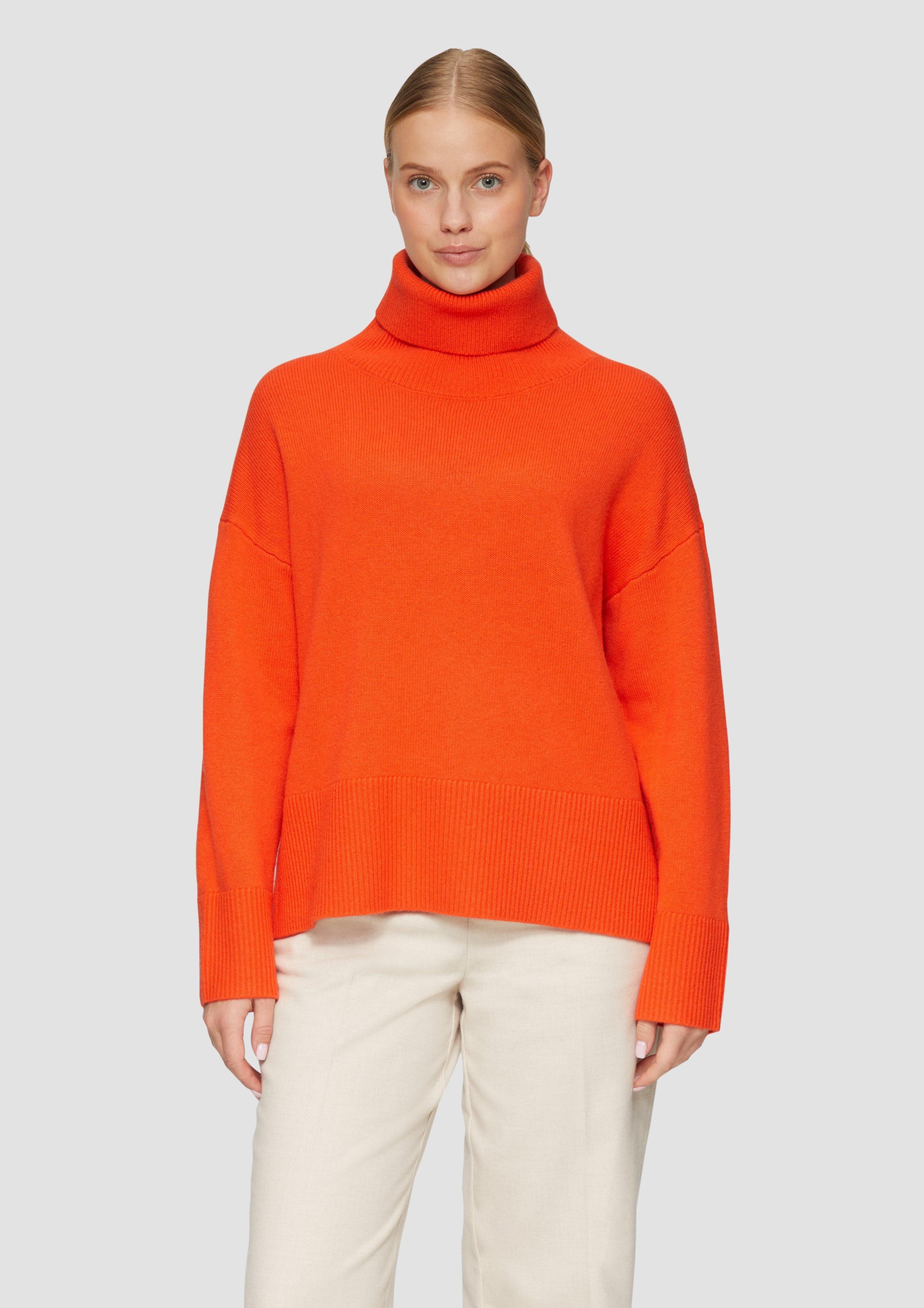 s.Oliver Strickpullover Lockerer Rollkragenpullover aus Kaschmirmix günstig online kaufen