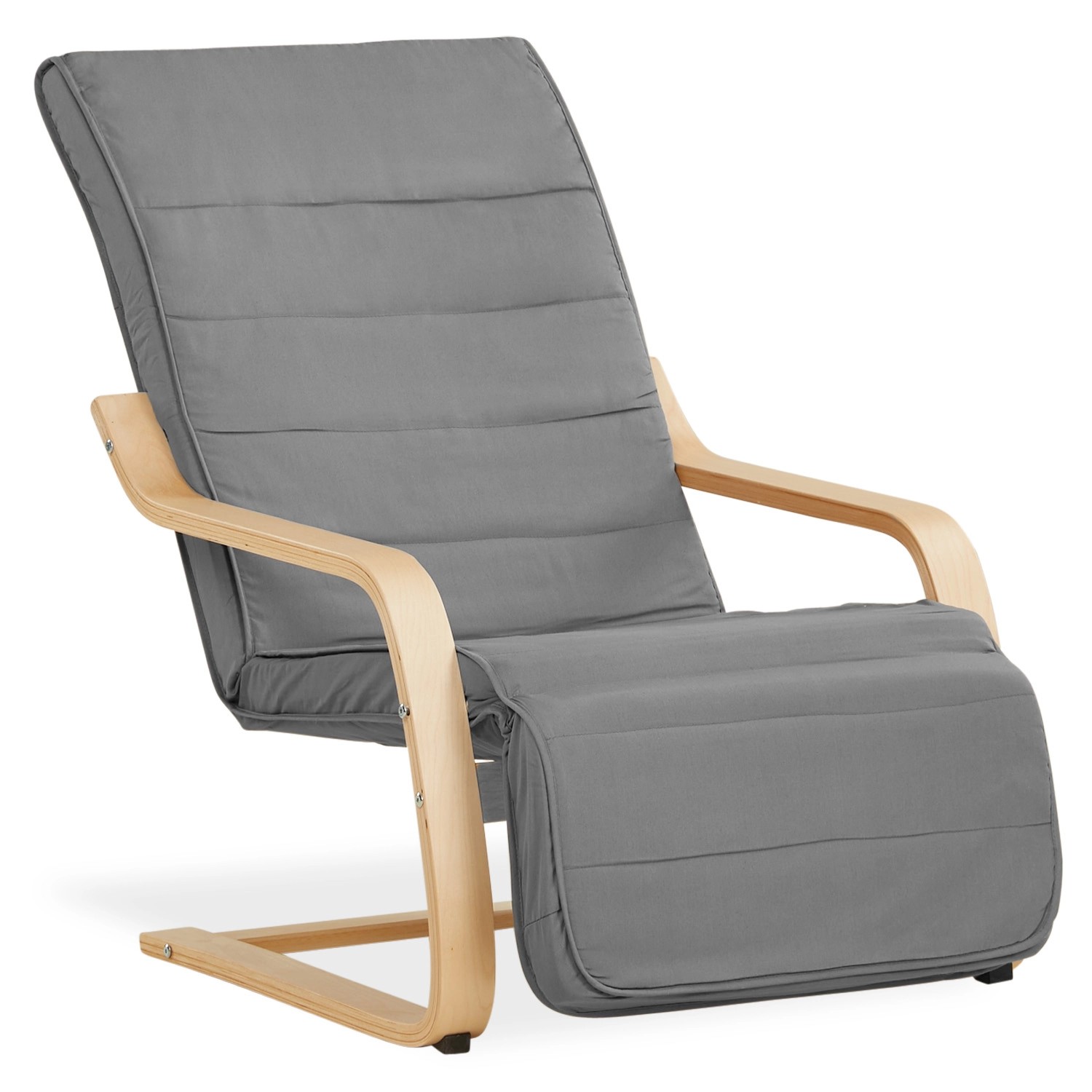 Homestyle4u Relaxsessel mit Fußstütze in Grau 2407 günstig online kaufen