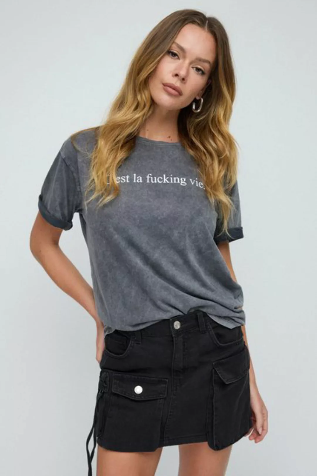 No Matter What T-Shirt mit Schriftzug günstig online kaufen
