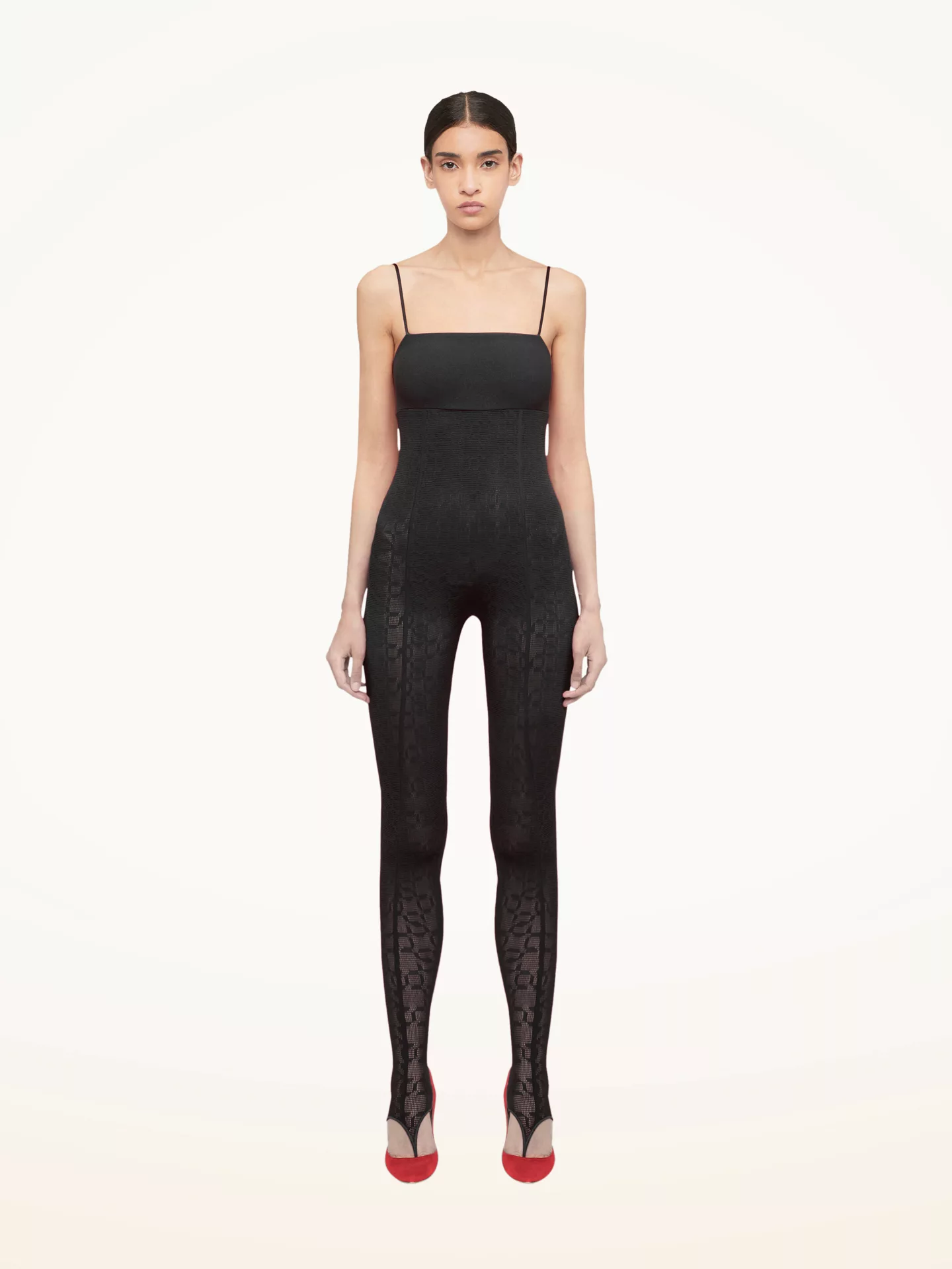 Wolford - Intricate Sheer Pattern Jumpsuit, Frau, black, Größe: L günstig online kaufen